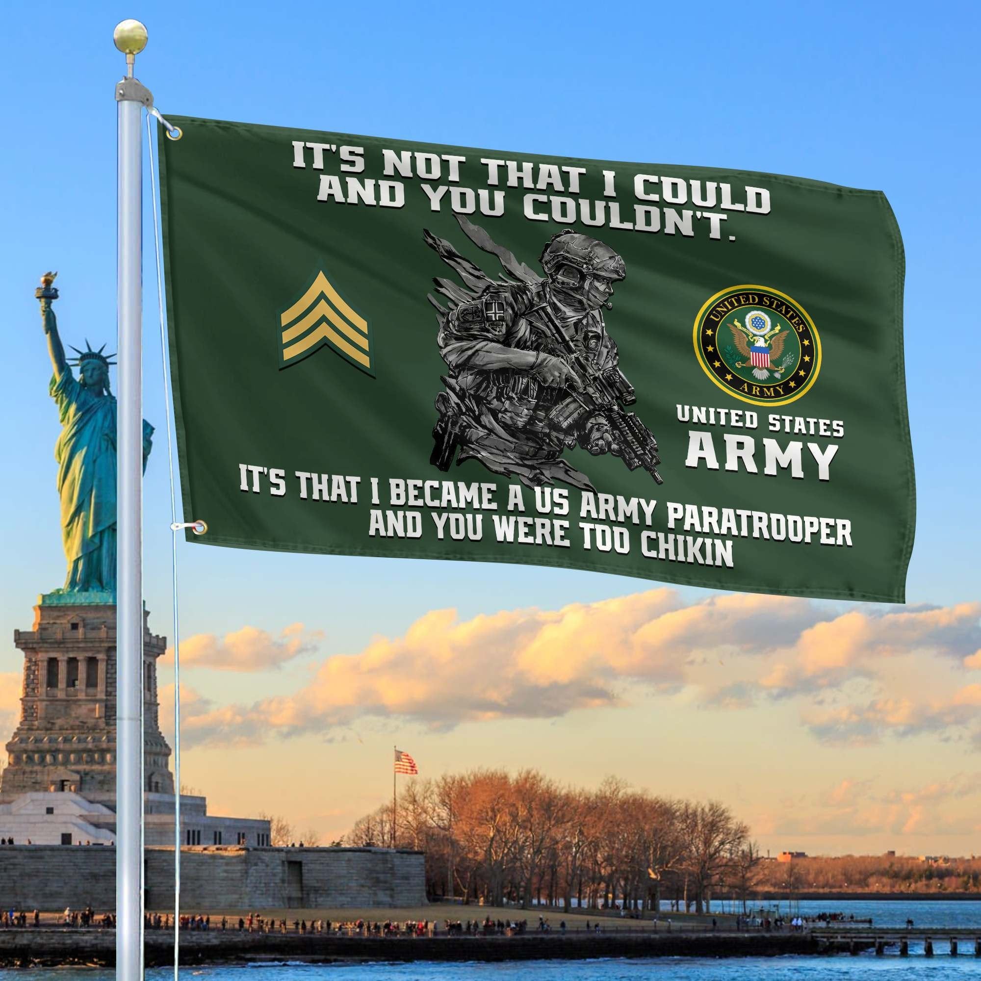 Unique Custom US Army Grommet Flag, Gift For Army Veteran VPVC104701, Gifts For Dad, For Husband, Best Gifts On Father's Day, Independence Day, Veterans Day.