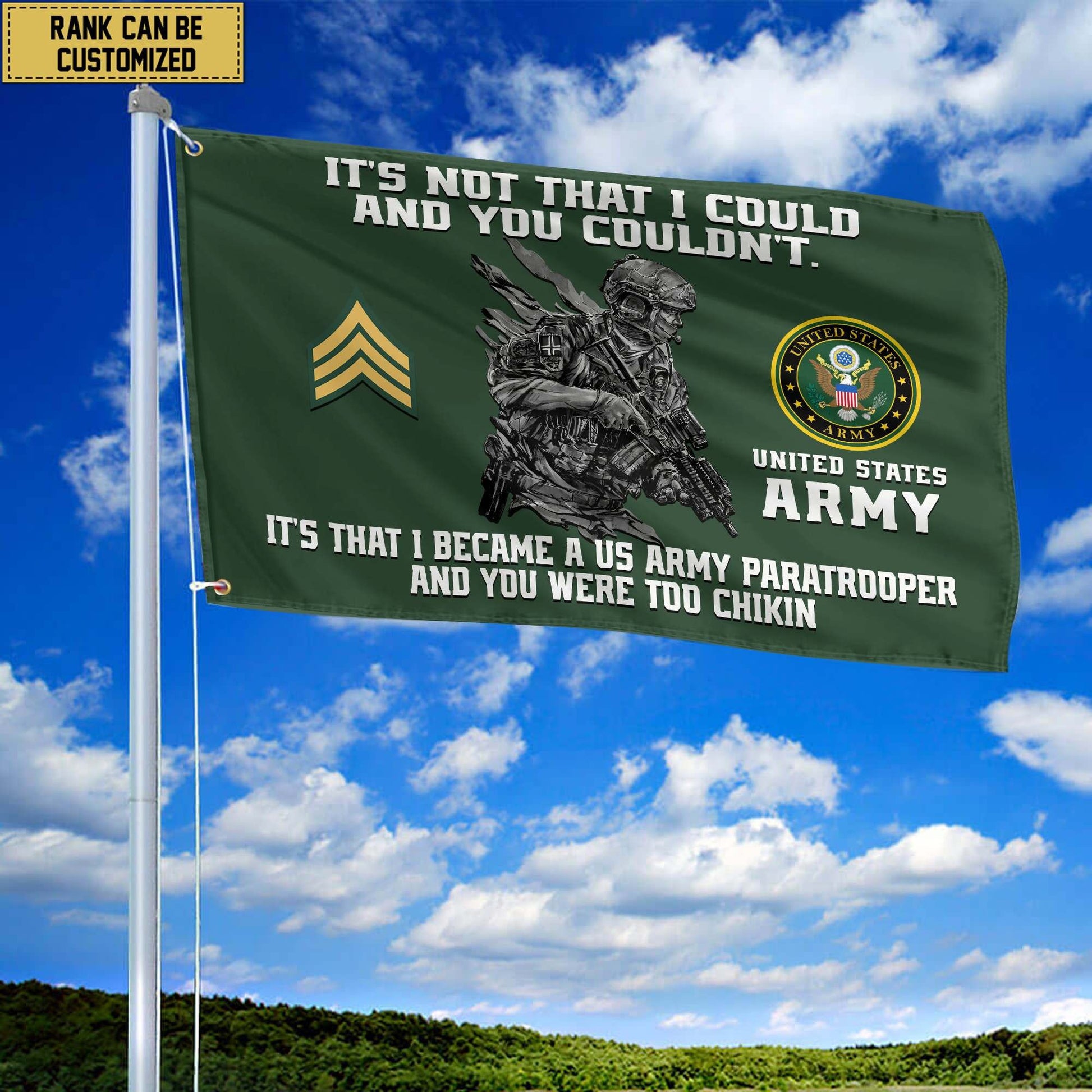 Unique Custom US Army Grommet Flag, Gift For Army Veteran VPVC104701, Gifts For Dad, For Husband, Best Gifts On Father's Day, Independence Day, Veterans Day.