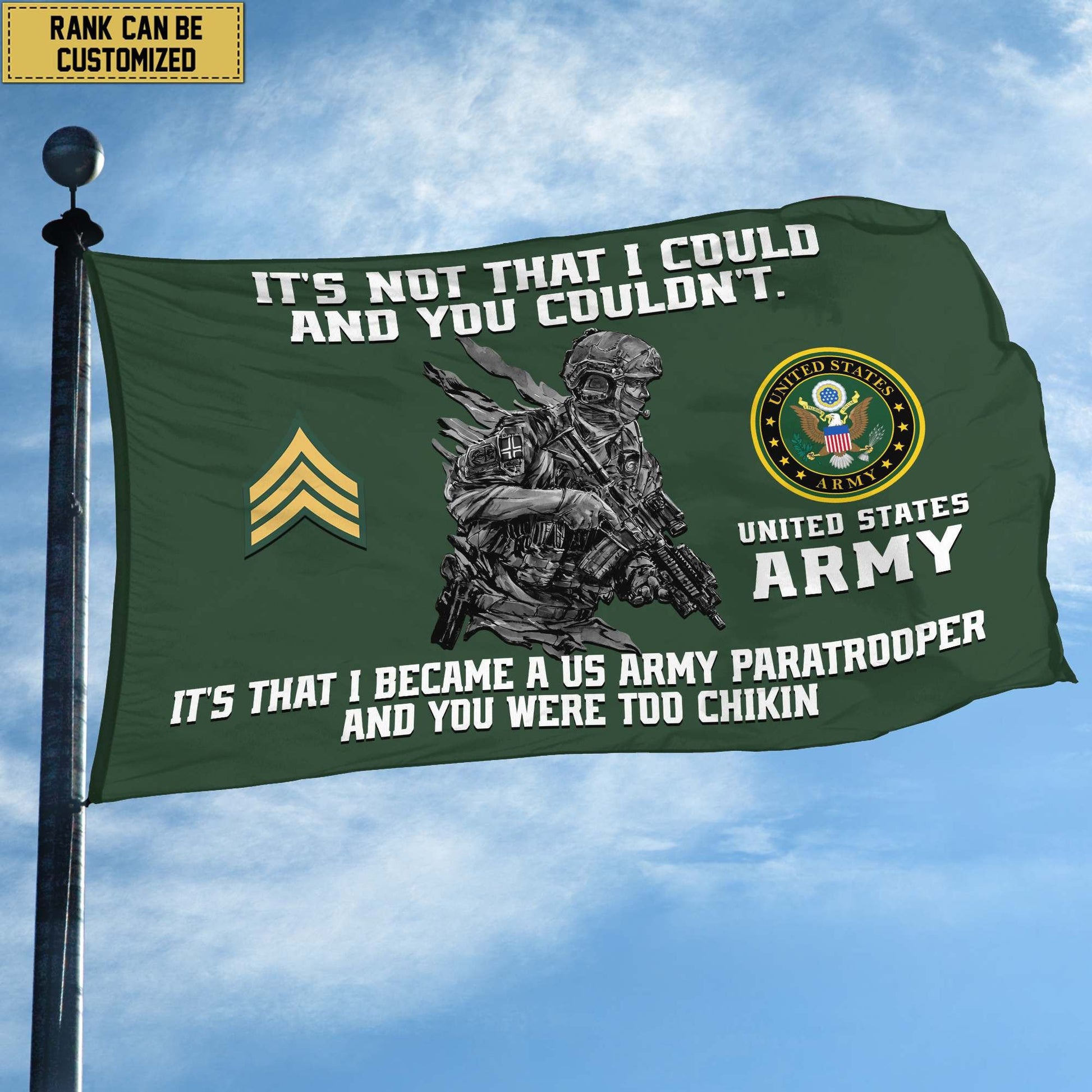 Unique Custom US Army Grommet Flag, Gift For Army Veteran VPVC104701, Gifts For Dad, For Husband, Best Gifts On Father's Day, Independence Day, Veterans Day.