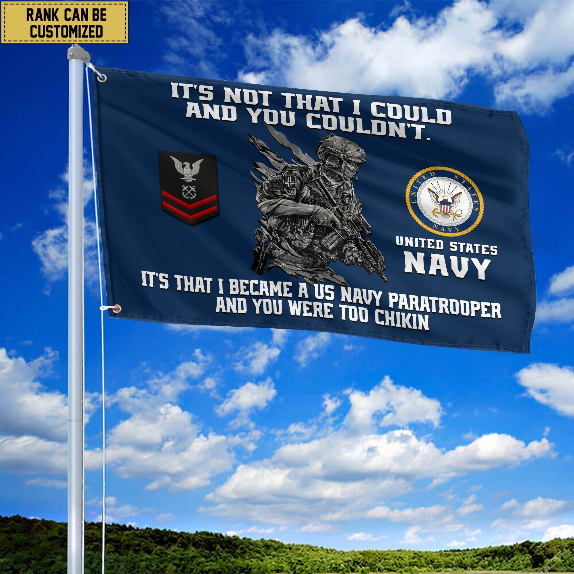 Unique Custom US Navy Grommet Flag, Gift For Navy Veteran VPVC104702, Gifts For Dad, For Husband, Best Gifts On Father's Day, Independence Day, Veterans Day.