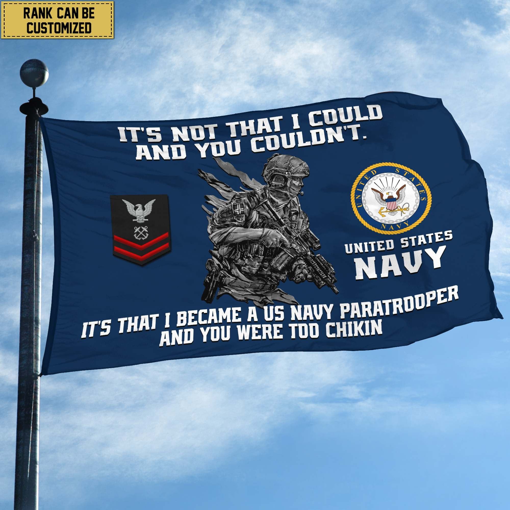 Unique Custom US Navy Grommet Flag, Gift For Navy Veteran VPVC104702, Gifts For Dad, For Husband, Best Gifts On Father's Day, Independence Day, Veterans Day.