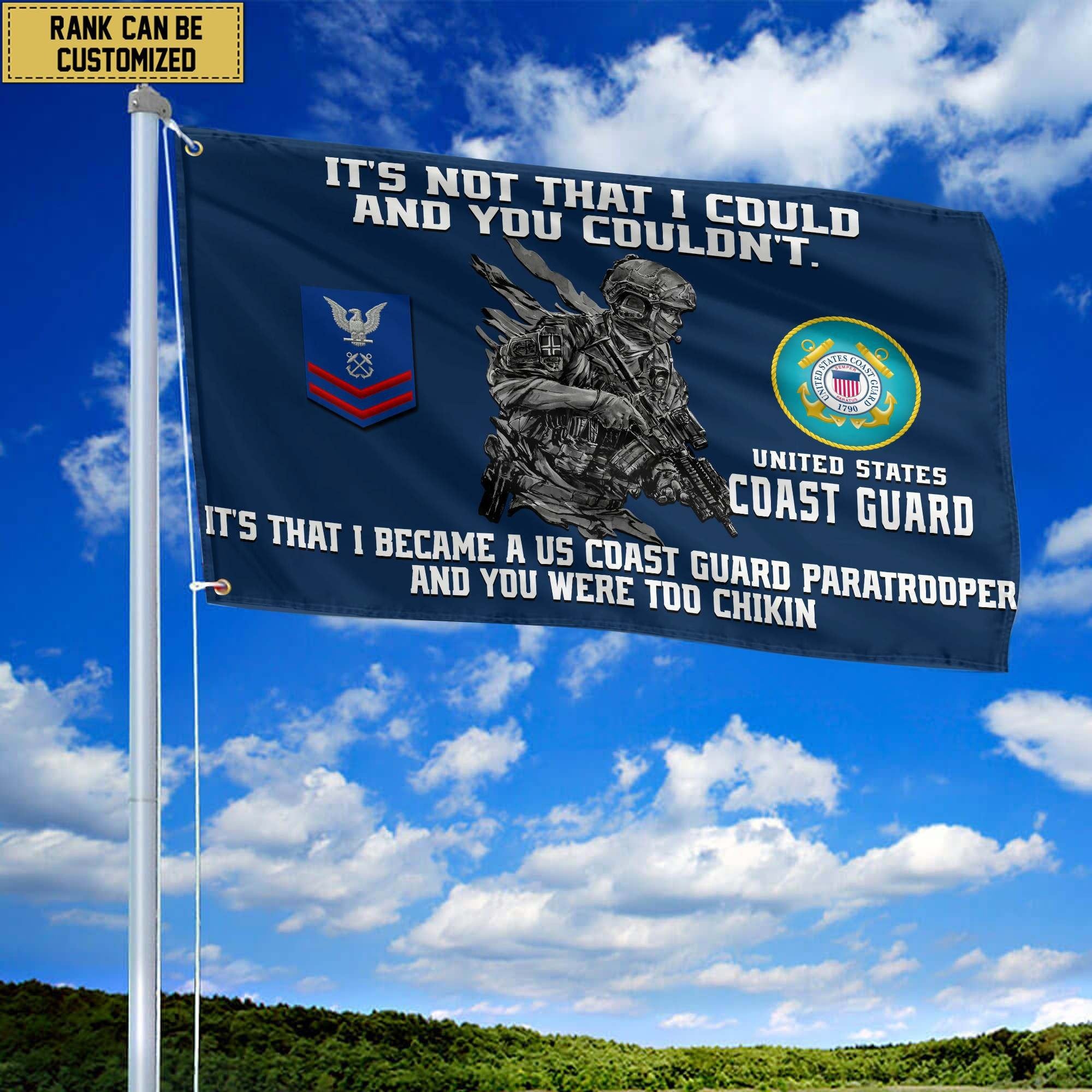 Unique Custom USCG Grommet Flag, Gift For Coast Guard Veteran VPVC104705, Gifts For Dad, For Husband, Best Gifts On Father's Day, Independence Day, Veterans Day.