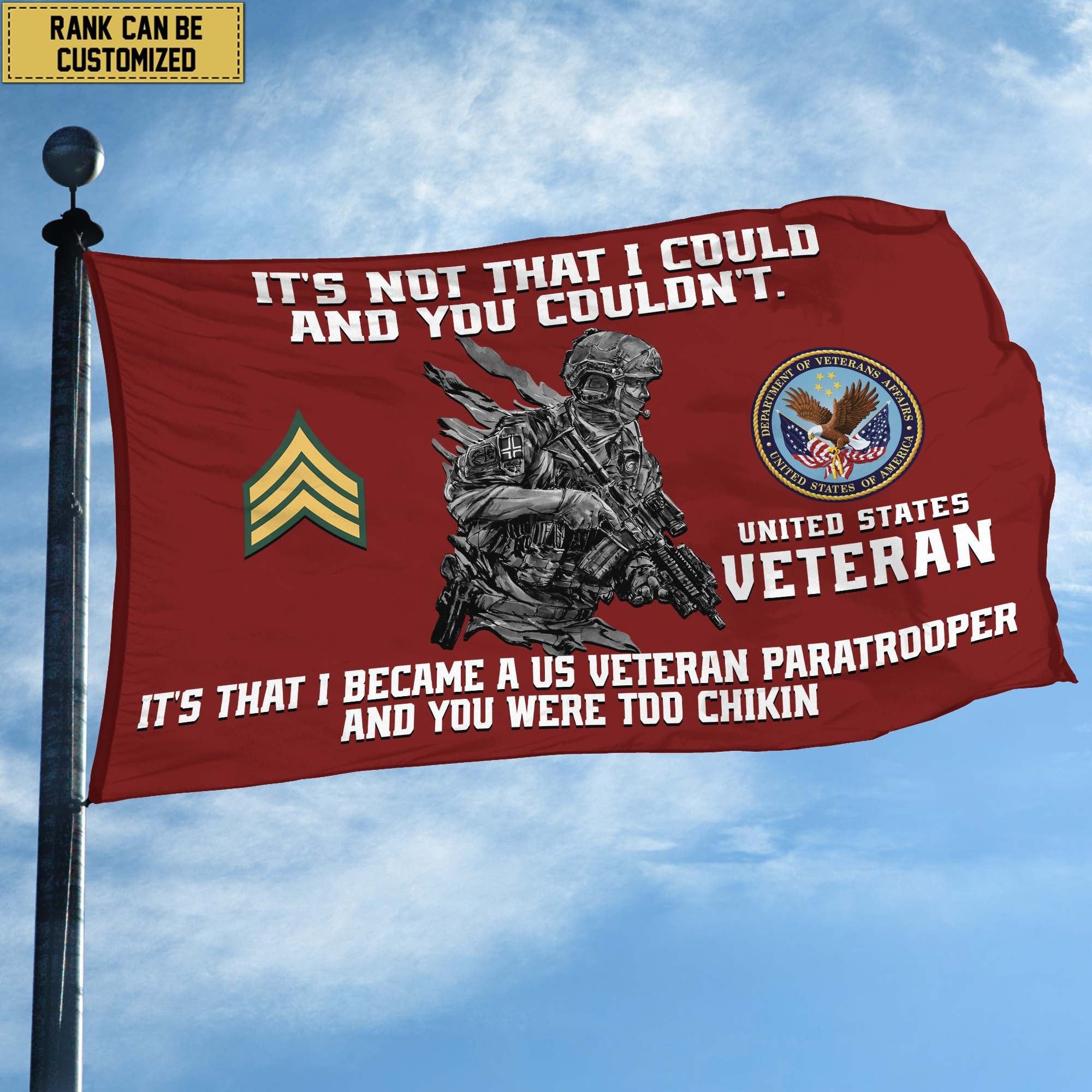 Unique Custom US Veteran Grommet Flag, Gift For US Veteran VPVC104707, Gifts For Dad, For Husband, Best Gifts On Father's Day, Independence Day, Veterans Day.