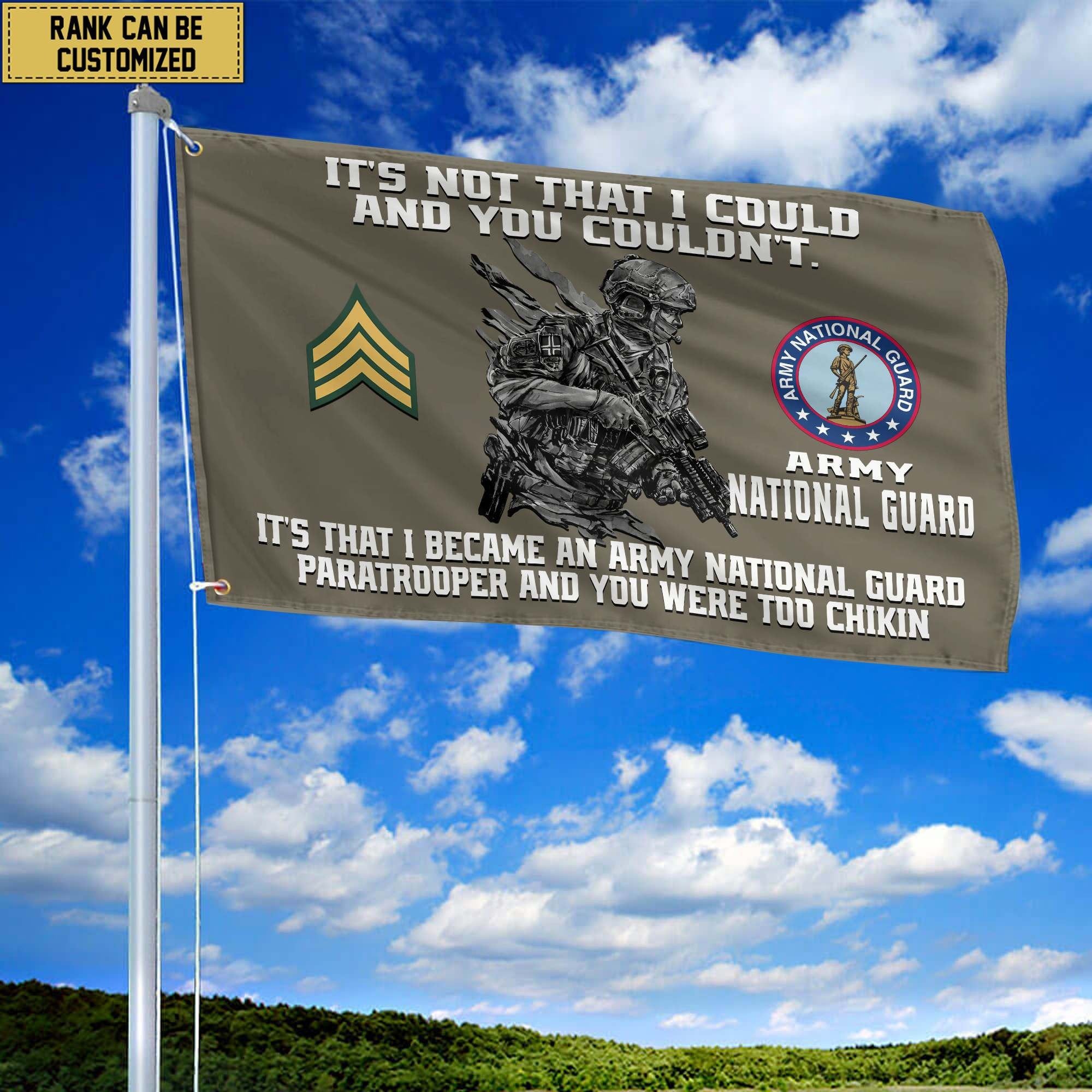 Unique Custom US Army National Guard Grommet Flag, Gift For Army National Guard Veteran VPVC104708, Gifts For Dad, For Husband, Best Gifts On Father's Day, Independence Day, Veterans Day.