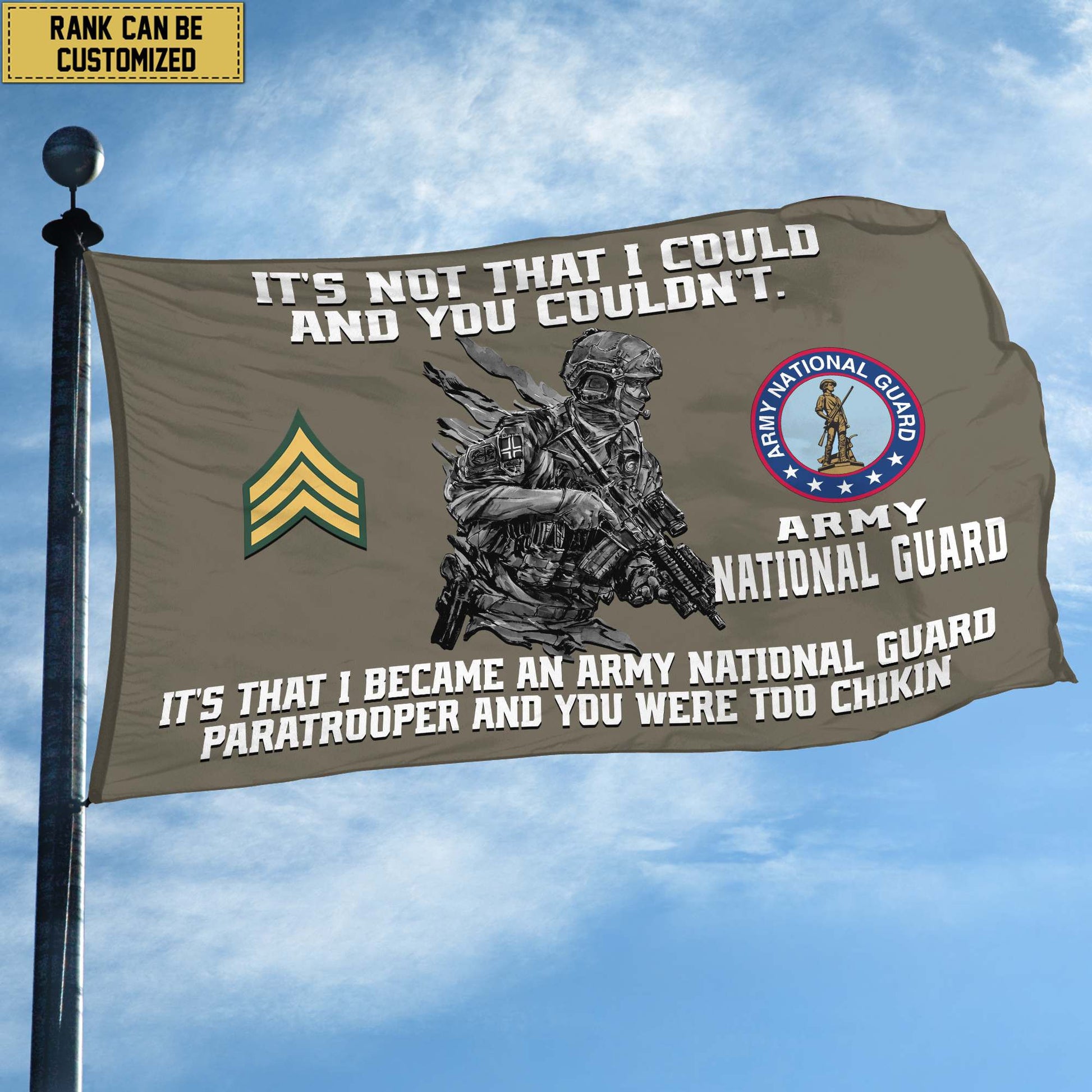 Unique Custom US Army National Guard Grommet Flag, Gift For Army National Guard Veteran VPVC104708, Gifts For Dad, For Husband, Best Gifts On Father's Day, Independence Day, Veterans Day.