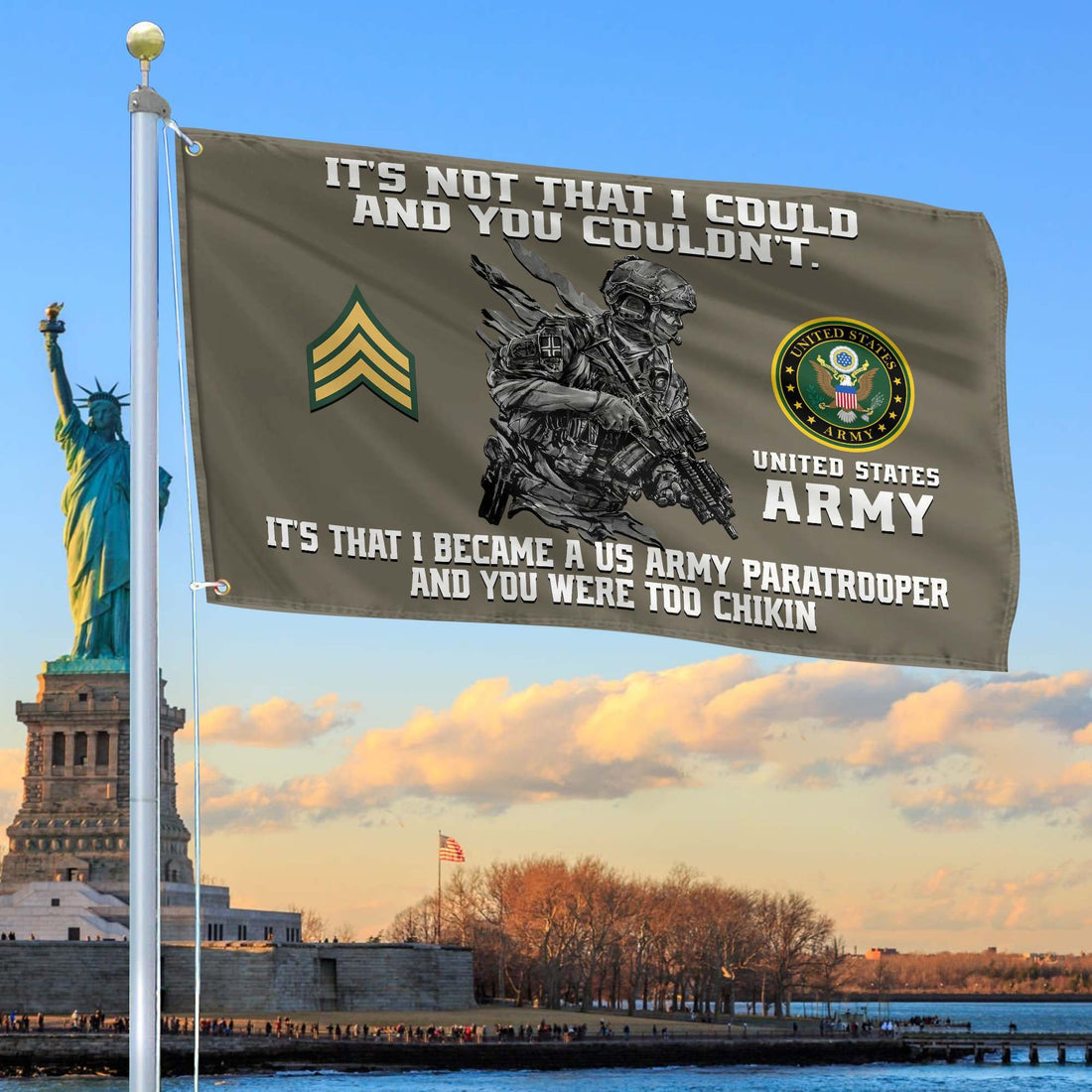 Unique Custom US Army Grommet Flag, Gift For Army Veteran VPVC104710, Gifts For Dad, For Husband, Best Gifts On Father's Day, Independence Day, Veterans Day.