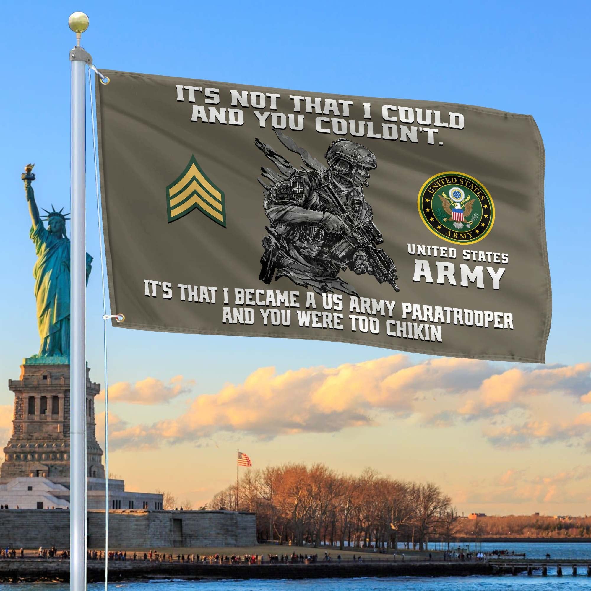 Unique Custom US Army Grommet Flag, Gift For Army Veteran VPVC104710, Gifts For Dad, For Husband, Best Gifts On Father's Day, Independence Day, Veterans Day.