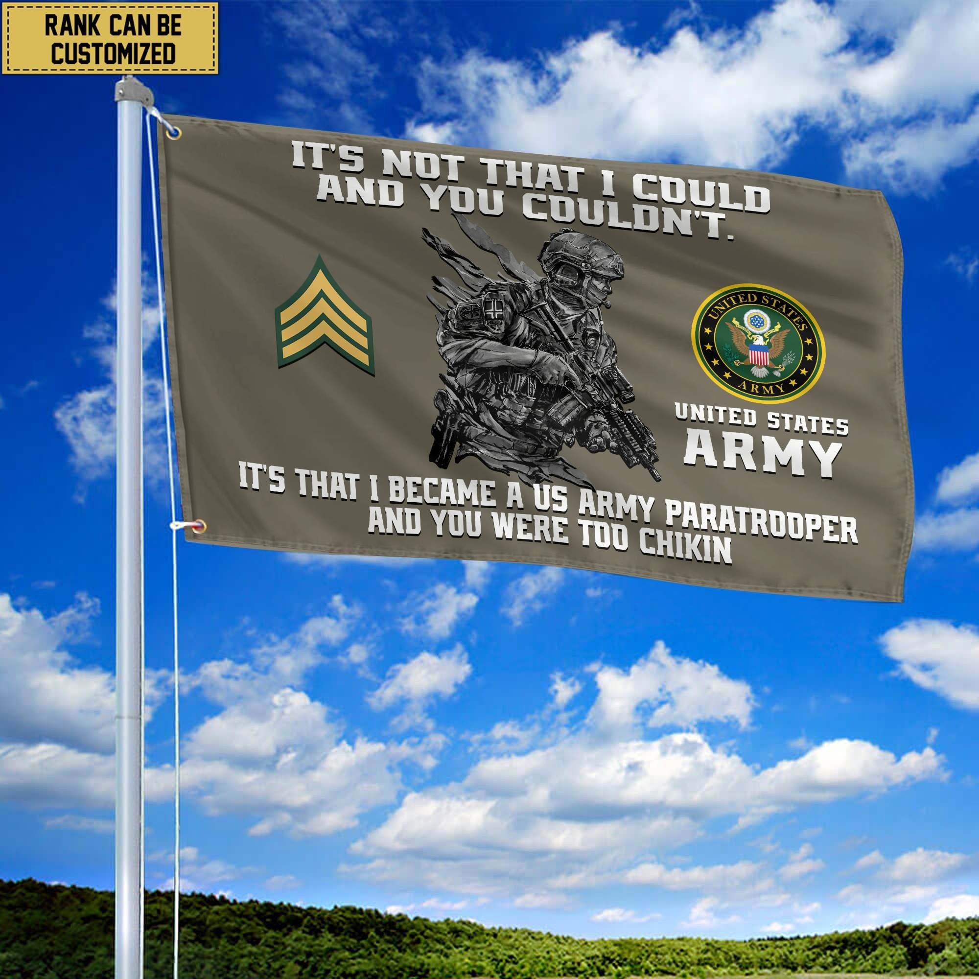 Unique Custom US Army Grommet Flag, Gift For Army Veteran VPVC104710, Gifts For Dad, For Husband, Best Gifts On Father's Day, Independence Day, Veterans Day.