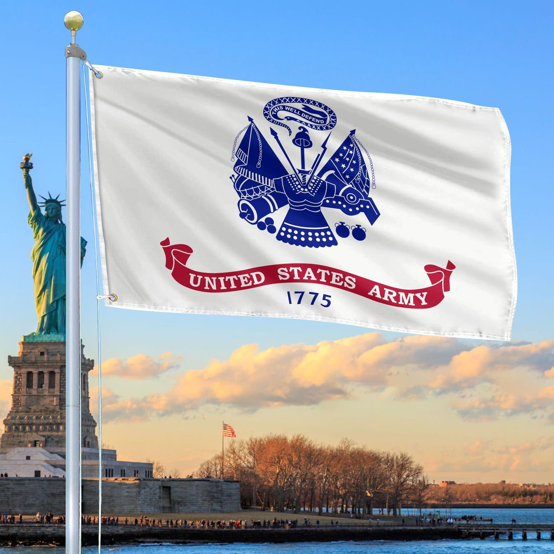 Premium US Army Grommet Flag, Gift For Army Veteran VPVC104801, Gifts For Dad, For Husband, Best Gifts On Father's Day, Independence Day, Veterans Day.