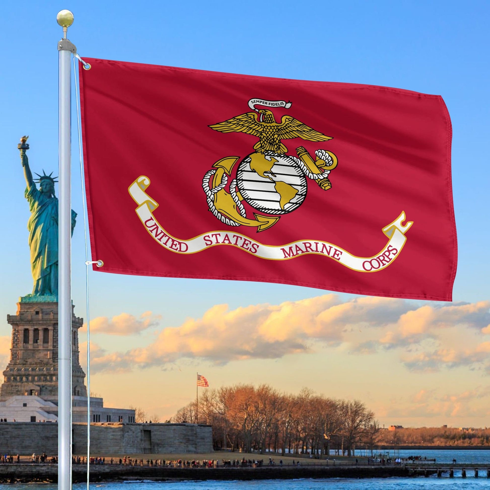 Premium USMC Grommet Flag, Gift For Marine Veteran VPVC104803, Gifts For Dad, For Husband, Best Gifts On Father's Day, Independence Day, Veterans Day.