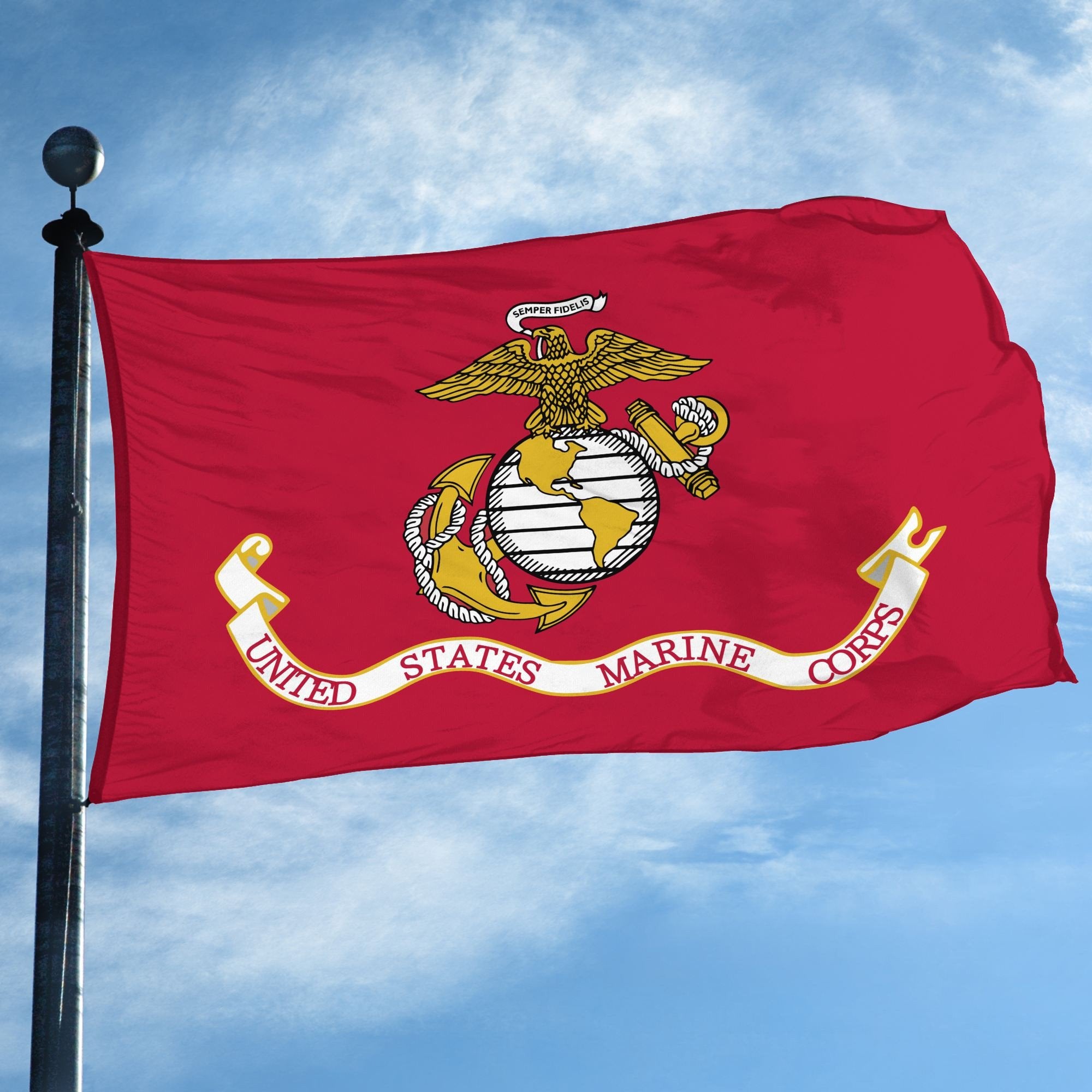 Premium USMC Grommet Flag, Gift For Marine Veteran VPVC104803, Gifts For Dad, For Husband, Best Gifts On Father's Day, Independence Day, Veterans Day.