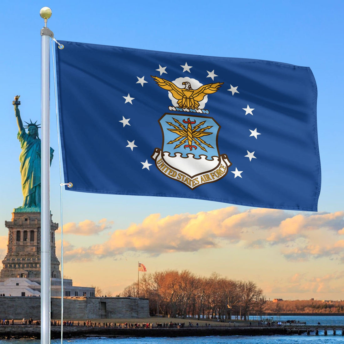 Premium USAF Grommet Flag, Gift For Air Force Veteran VPVC104804, Gifts For Dad, For Husband, Best Gifts On Father's Day, Independence Day, Veterans Day.