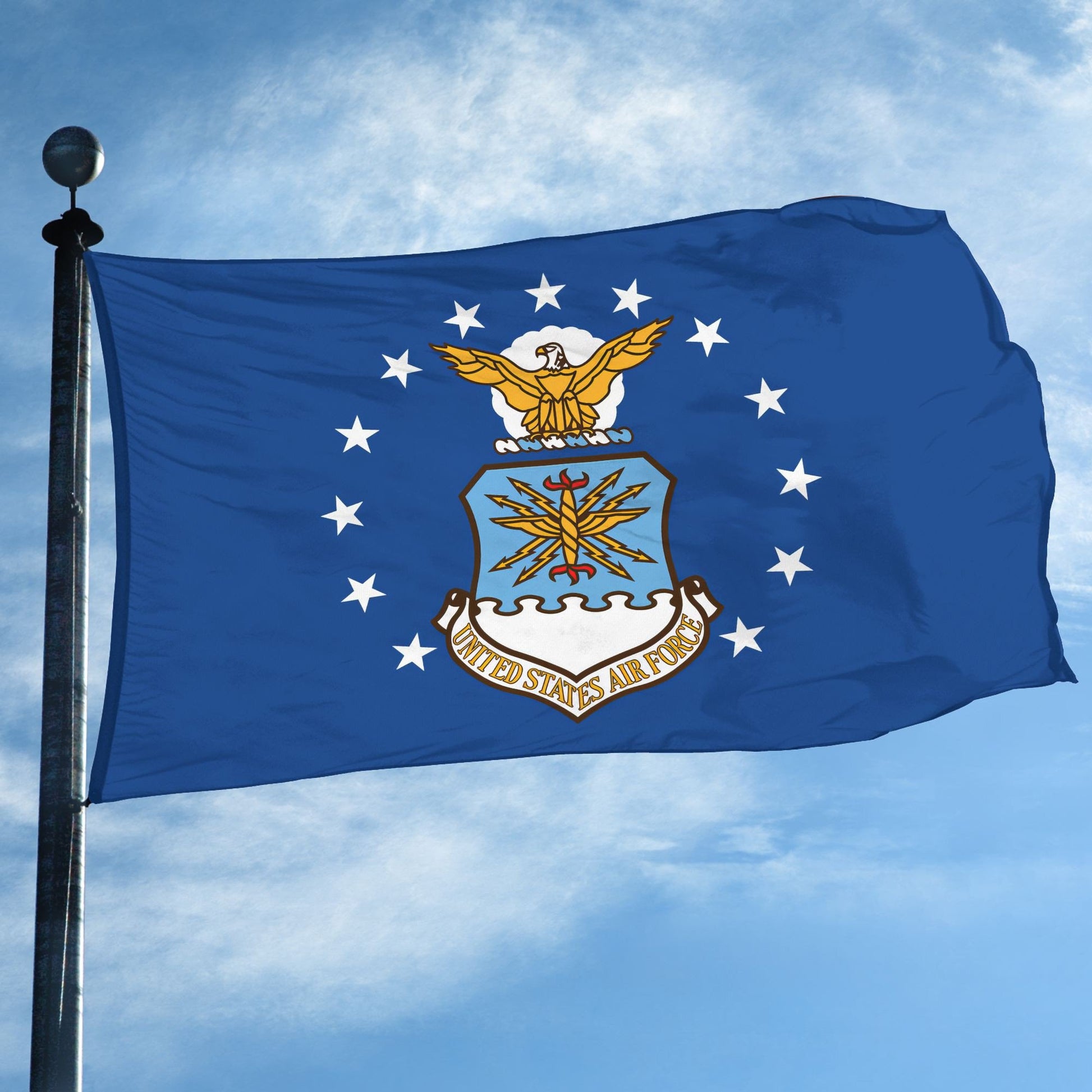 Premium USAF Grommet Flag, Gift For Air Force Veteran VPVC104804, Gifts For Dad, For Husband, Best Gifts On Father's Day, Independence Day, Veterans Day.