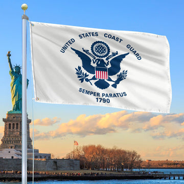Premium USCG Grommet Flag, Gift For Coast Guard Veteran VPVC104805, Gifts For Dad, For Husband, Best Gifts On Father's Day, Independence Day, Veterans Day.