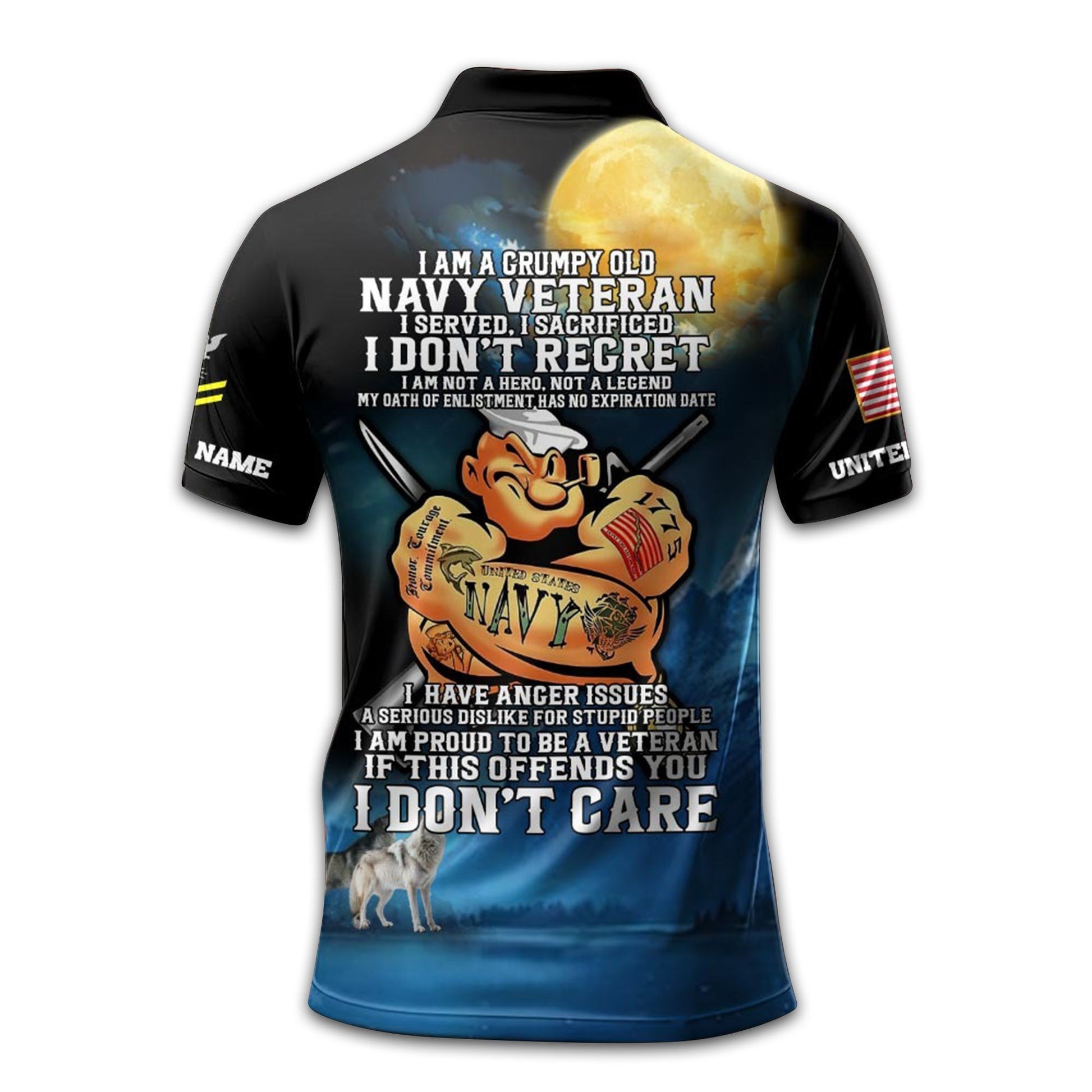 Unique Custom Name, Rank US Navy Polo Shirt VPVC212602, Gifts For Navy Veteran, Gifts For Dad, For Husband, Best Gifts On Father's Day, Independence Day, Veterans Day.