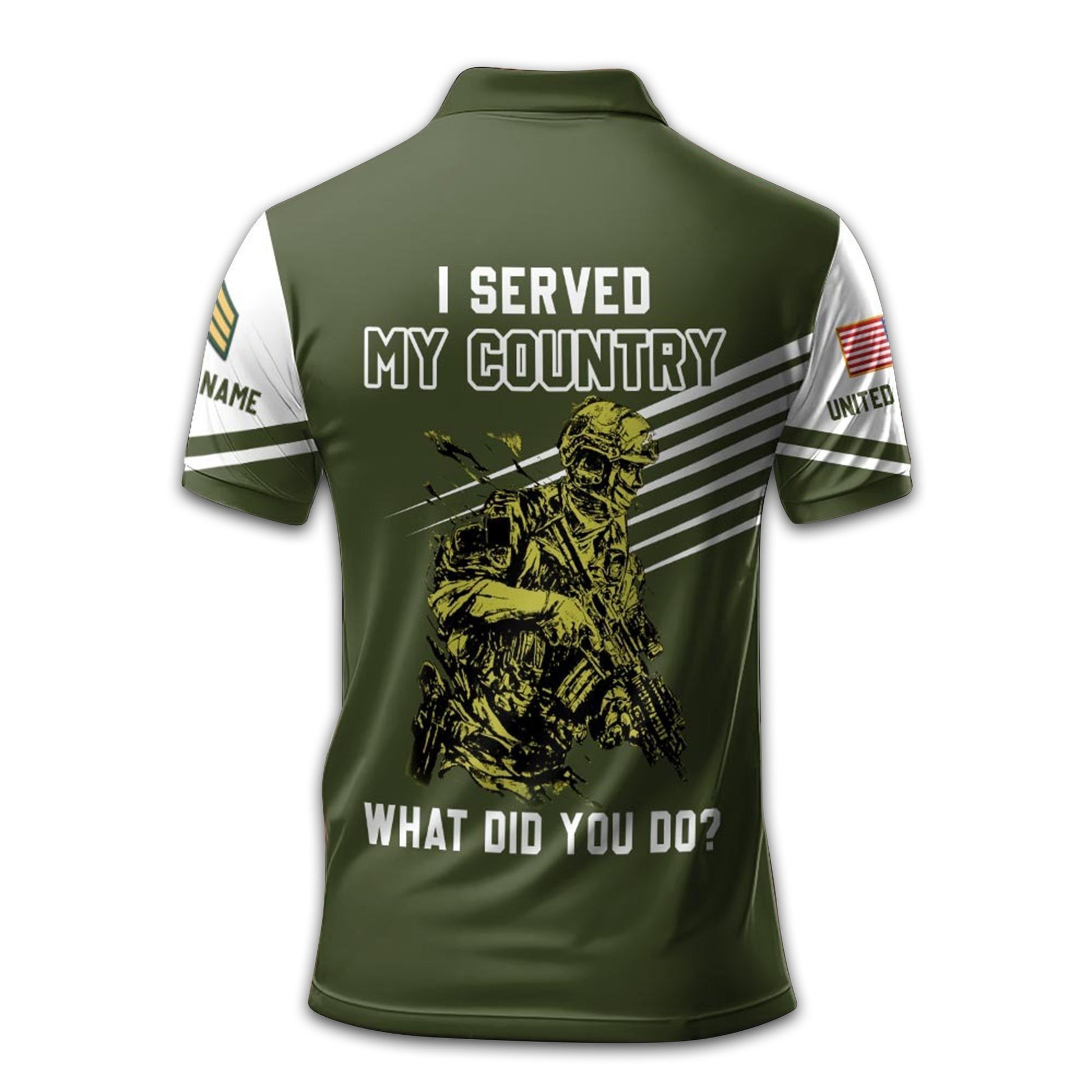 Premium US Army Polo Shirt VPVC212706, Custom Name, Rank Gifts For Army Veteran, Best Gifts On Father's Day, Armed Forces Day, Independence Day, Veterans Day.