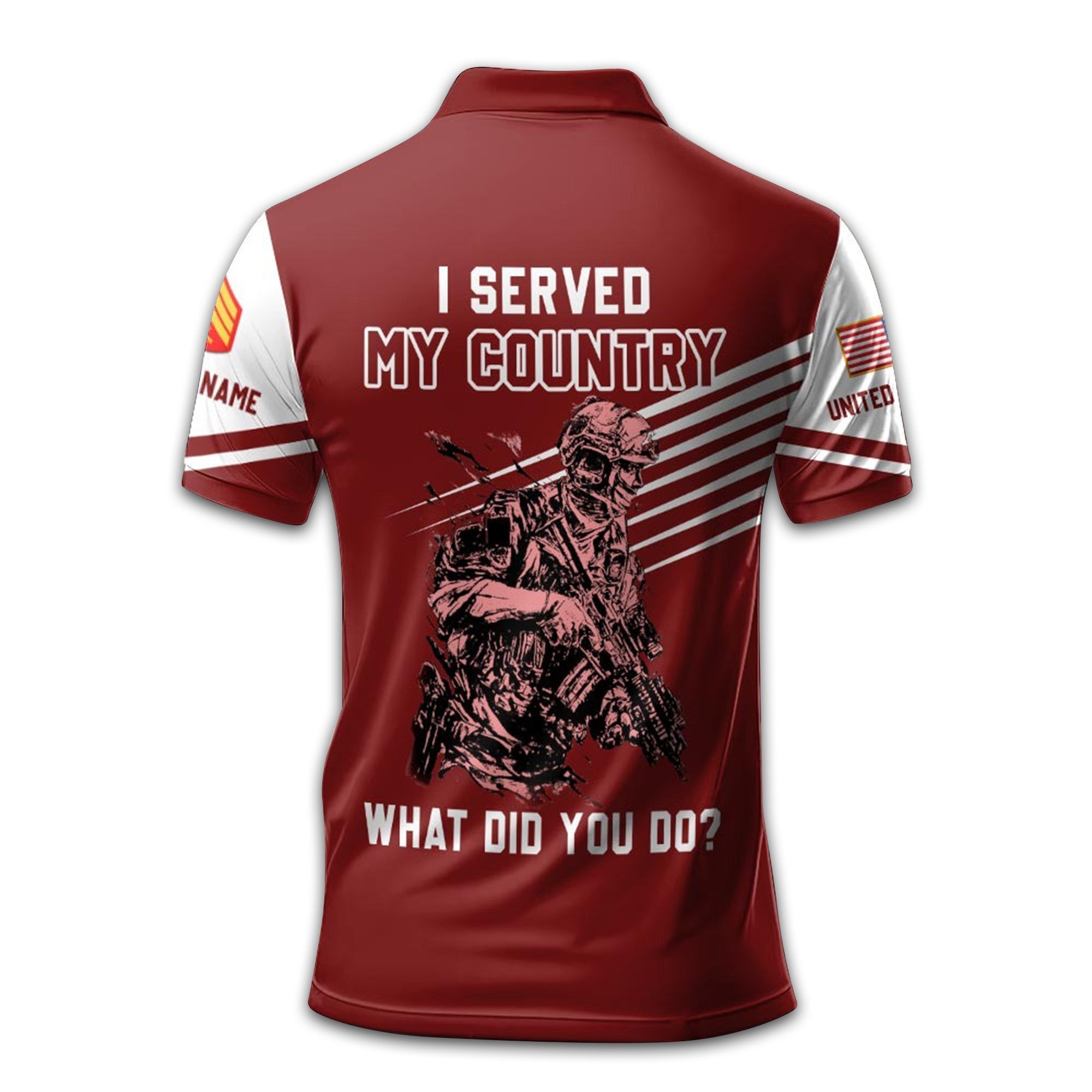 Premium USMC Polo Shirt VPVC212708, Custom Name, Rank Gifts For Marine Veteran, Best Gifts On Father's Day, Armed Forces Day, Independence Day, Veterans Day.