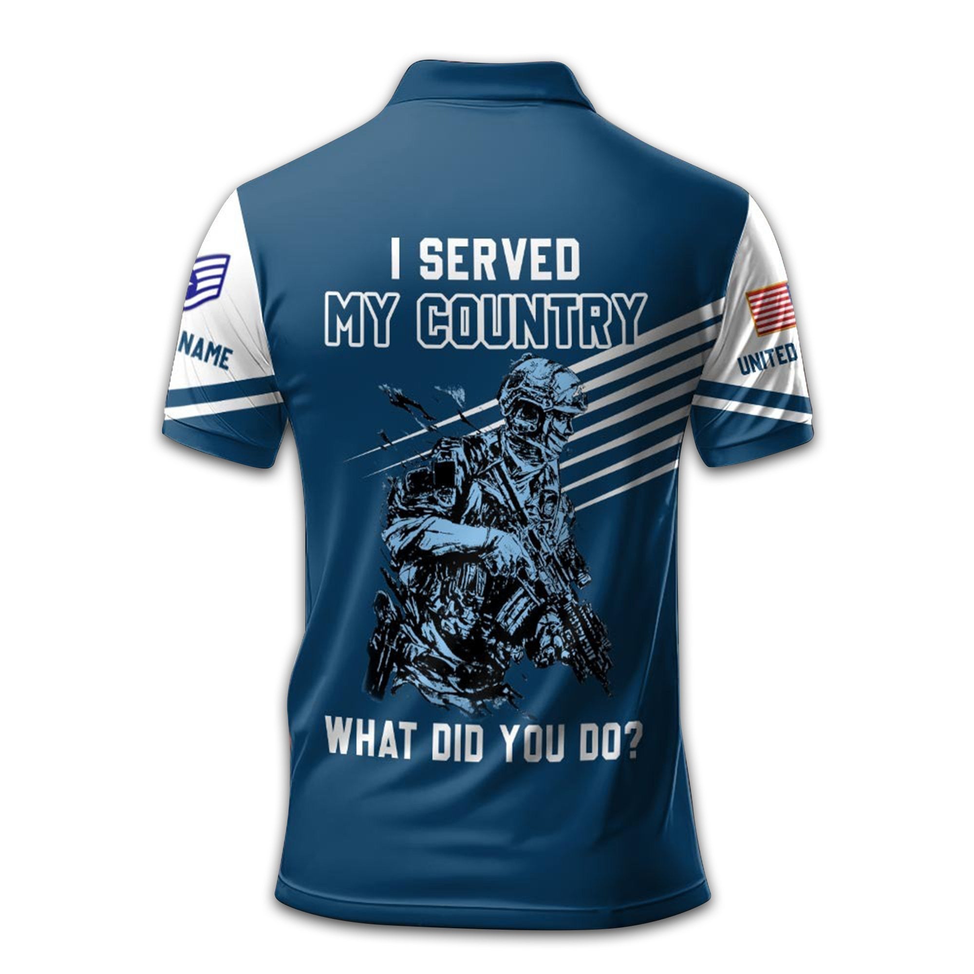 Premium USAF Polo Shirt VPVC212709, Custom Name, Rank Gifts For Air Force Veteran, Best Gifts On Father's Day, Armed Forces Day, Independence Day, Veterans Day.