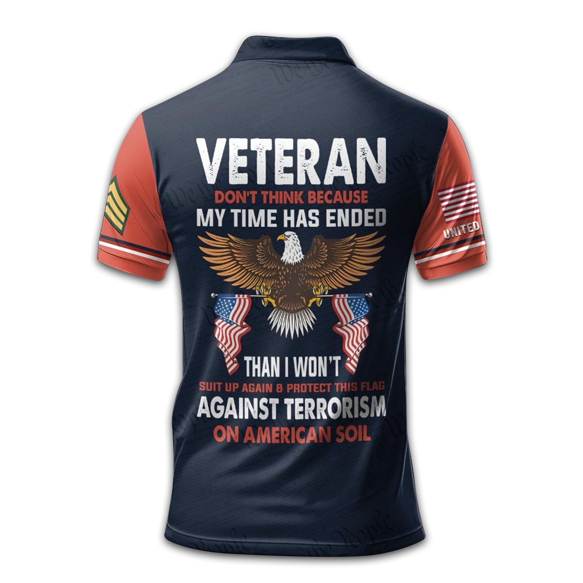 US Army Custom Polo Shirt VPVC212901, Gifts For Army Veteran, Best Gifts On Father's Day, Armed Forces Day, Independence Day, Veterans Day.