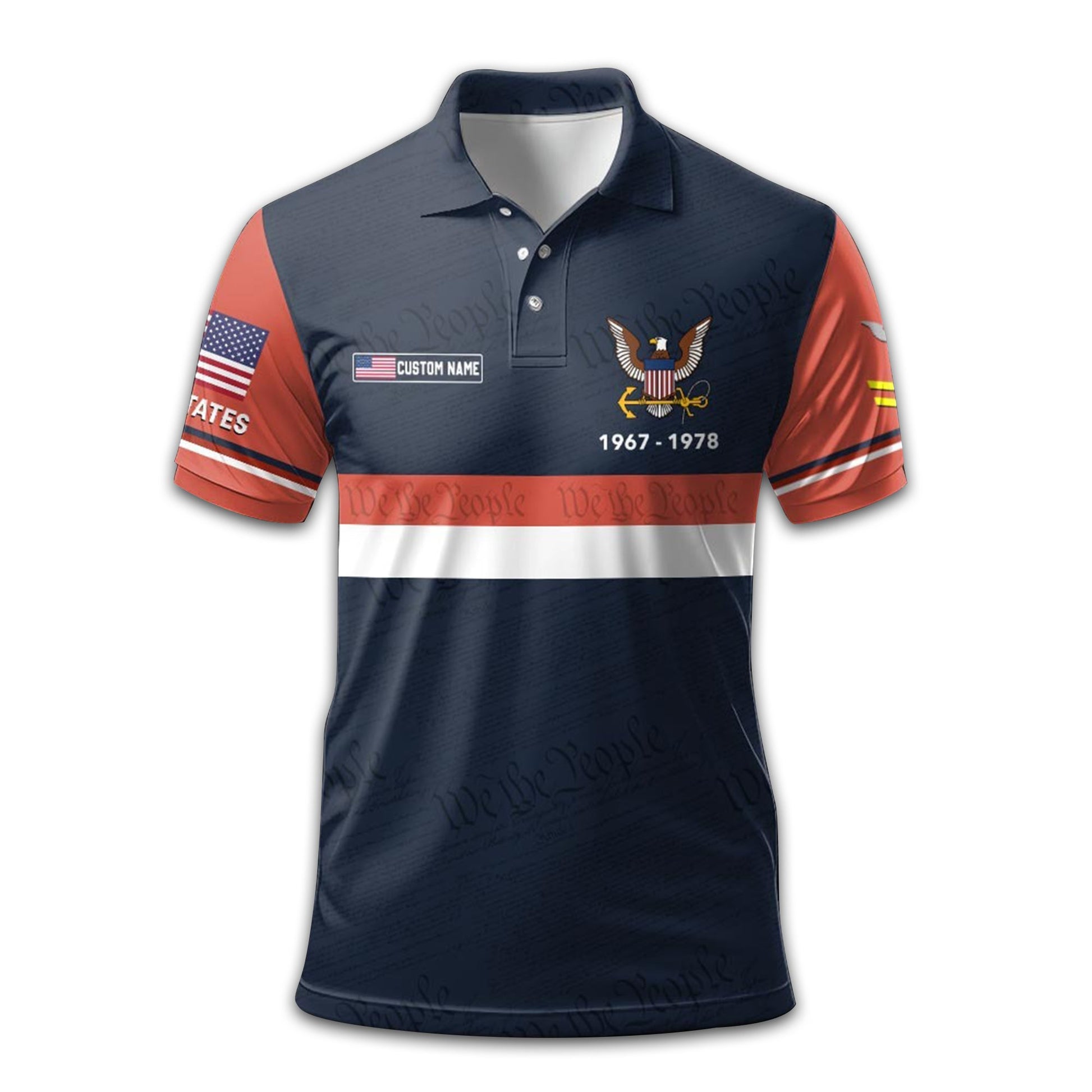 US Navy Custom Polo Shirt VPVC212902, Gifts For Navy Veteran, Best Gifts On Father's Day, Armed Forces Day, Independence Day, Veterans Day.