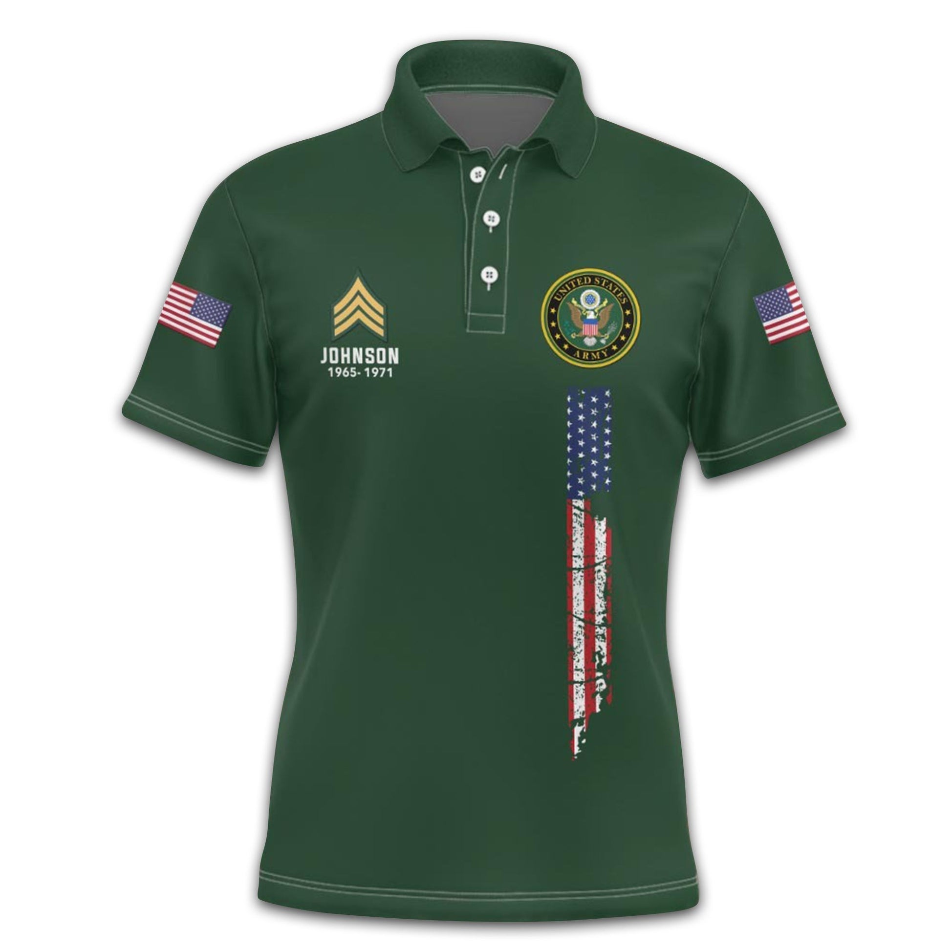 Premium Custom US Army Polo Shirt VPVC212906, Gifts For Army Veteran, Gifts For Dad, For Husband, Best Gifts On Father's Day, Armed Forces Day, Independence Day, Veterans Day.