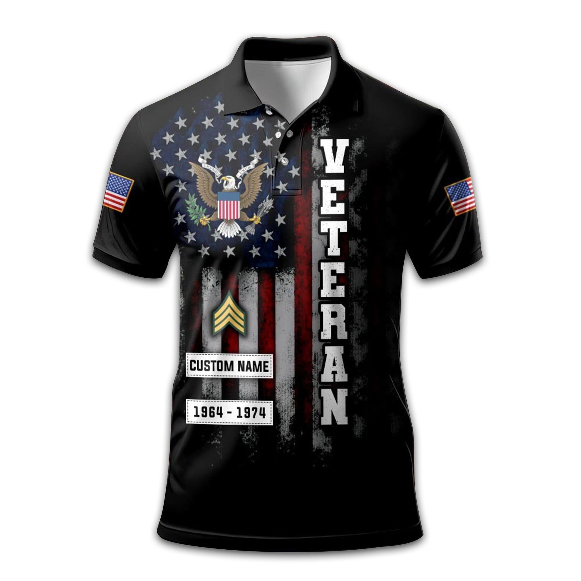 Premium Custom US Army Polo Shirt VPVC213006, Gifts For Army Veteran, Best Gifts On Father's Day, Armed Forces Day, Independence Day, Veterans Day.