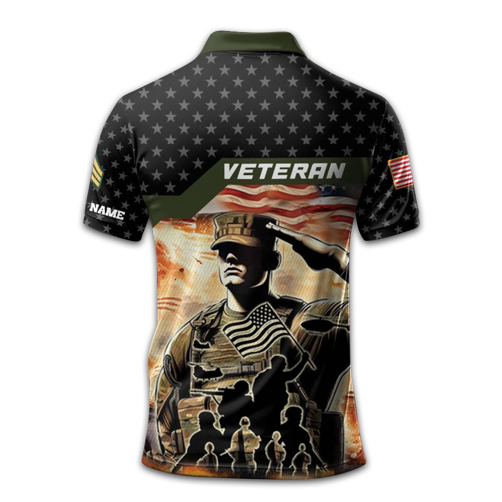 Unique Custom Name, Rank US Army Polo Shirt VPVC213101, Gifts For Army Veteran, Gifts For Dad, For Husband, Best Gifts On Father's Day, Independence Day, Veterans Day.