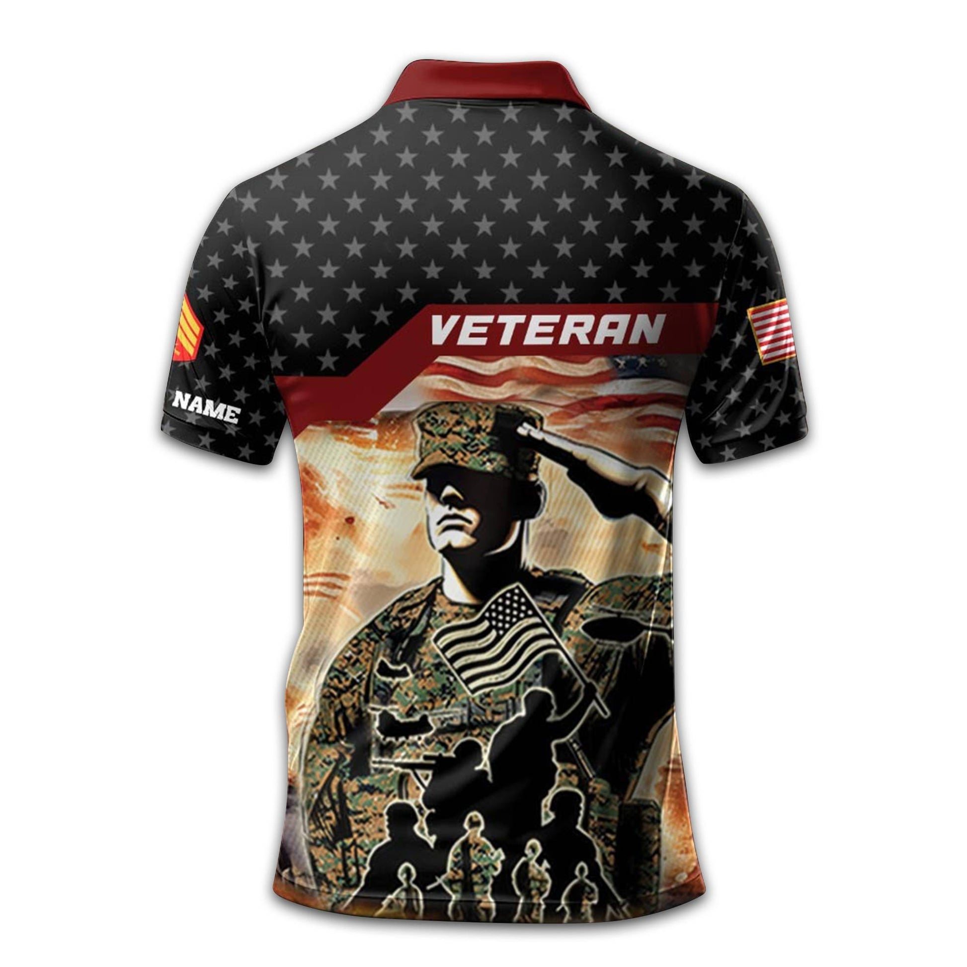 Unique Custom Name, Rank USMC Polo Shirt VPVC213103, Gifts For Marine Veteran, Gifts For Dad, For Husband, Best Gifts On Father's Day, Independence Day, Veterans Day.