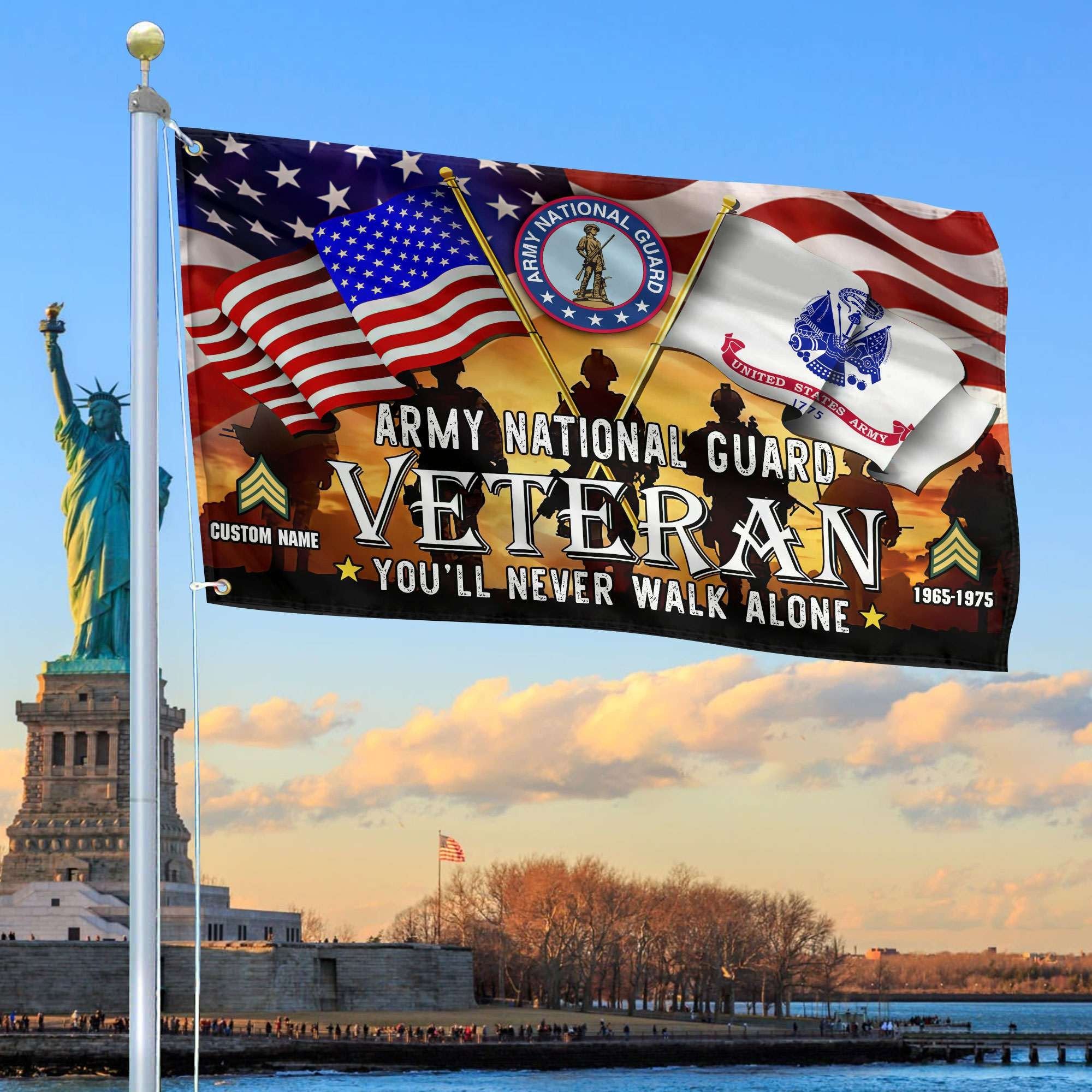 Premium Custom Army National Guard Grommet Flag, Gift For Army National Guard Veteran VPVC106608, Gifts For Dad, For Husband, Best Gifts On Father's Day, Independence Day, Veterans Day.