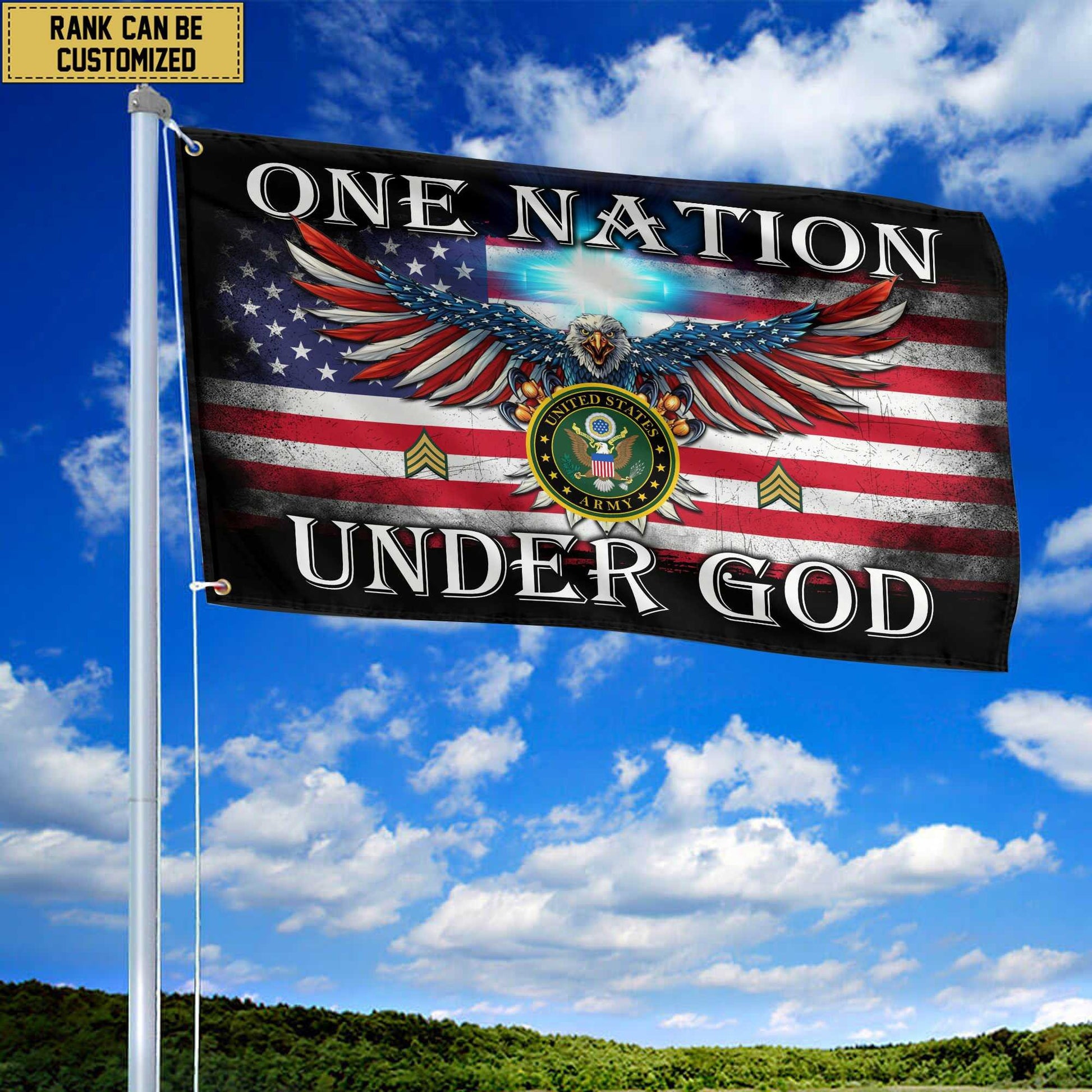 Unique Custom US Army Grommet Flag VPVC105101, Gift For Army Veteran, Gifts For Dad, For Husband, Best Gifts On Father's Day, Independence Day, Veterans Day.