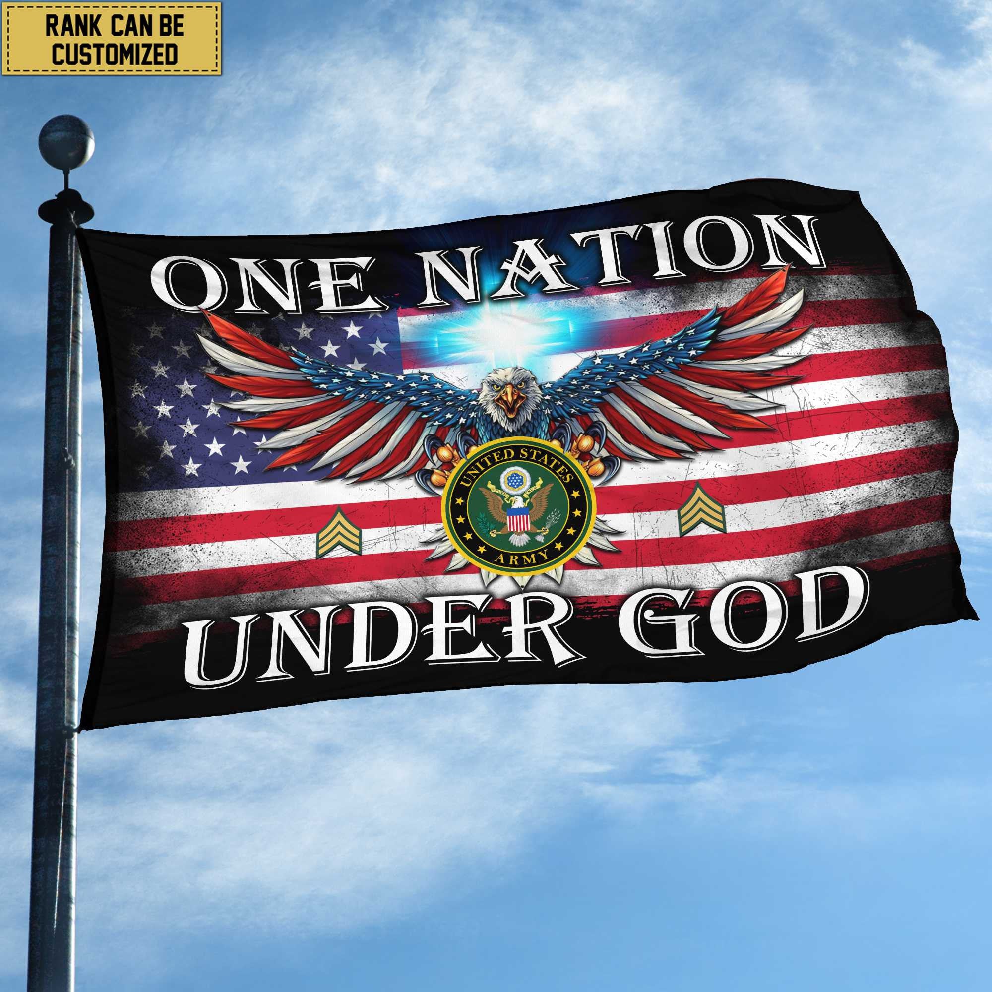 Unique Custom US Army Grommet Flag VPVC105101, Gift For Army Veteran, Gifts For Dad, For Husband, Best Gifts On Father's Day, Independence Day, Veterans Day.