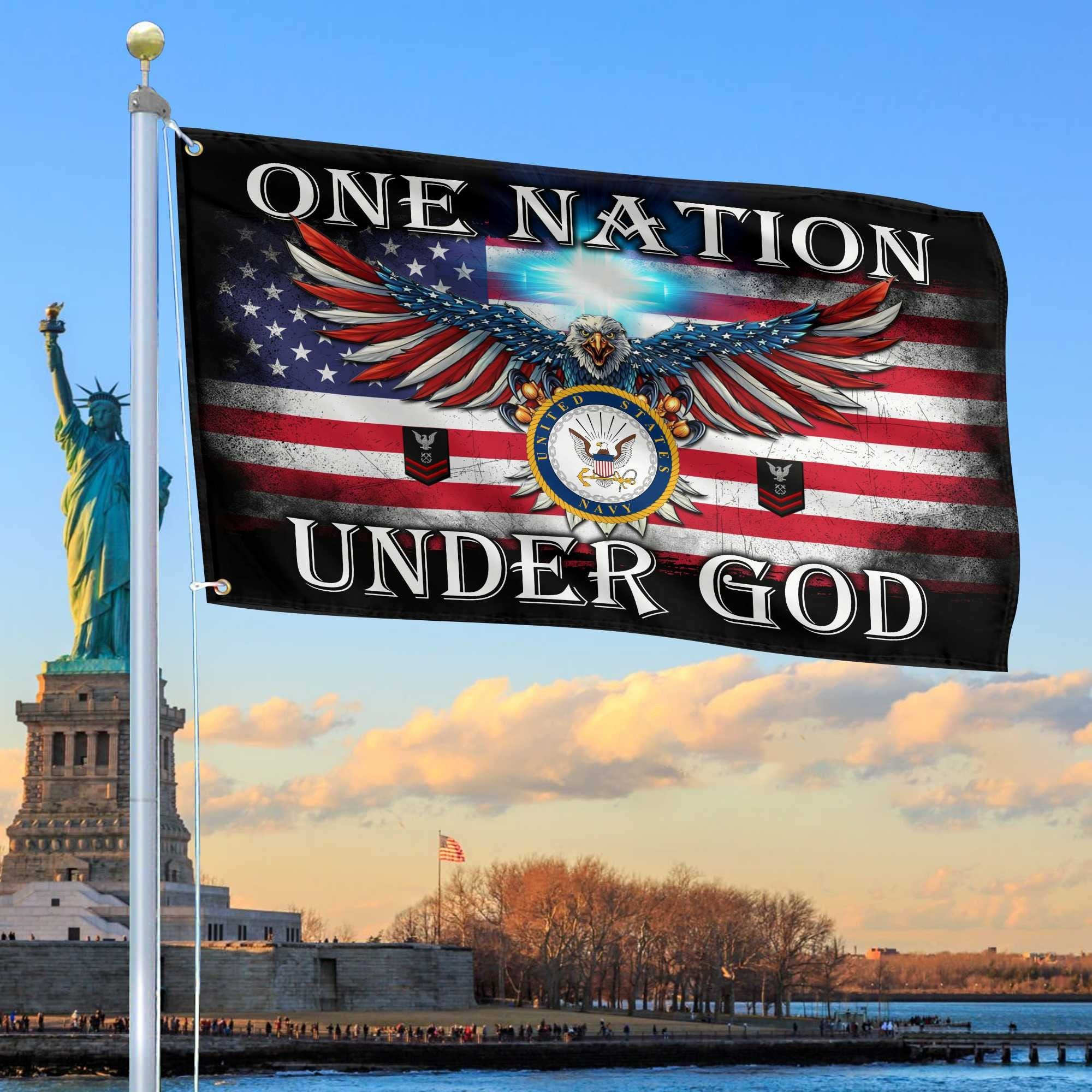 Unique Custom US Navy Grommet Flag VPVC105102, Gift For Navy Veteran, Gifts For Dad, For Husband, Best Gifts On Father's Day, Independence Day, Veterans Day.