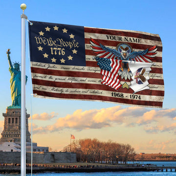 Premium Custom US Veteran Grommet Flag VPVC105207, Gift For US Veteran, Best Gifts On Father's Day, Memorial Day, Independence Day, Veterans Day.