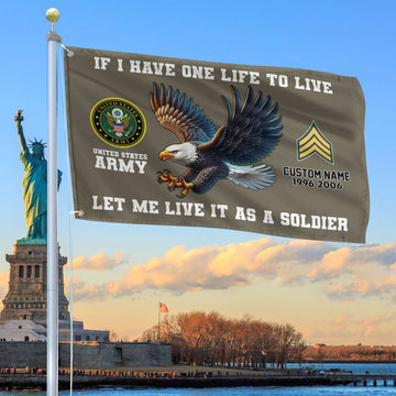 Unique Custom US Army Grommet Flag VPVC108210, Gift For Army Veteran, Gifts For Dad, For Husband, Best Gifts On Father's Day, Independence Day, Veterans Day.