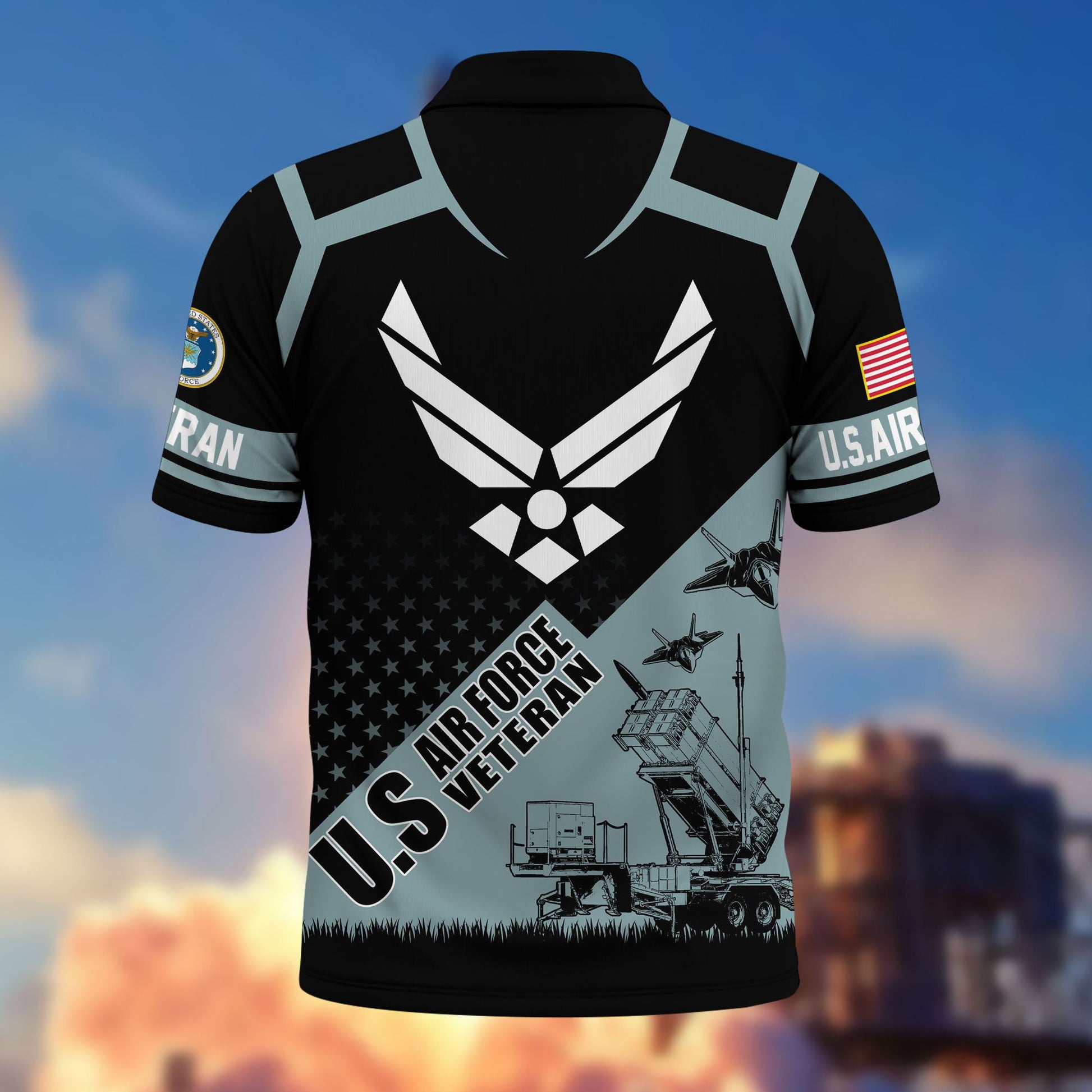 Premium US Veterans Polo Shirt BPHN050311, Gifts For US Veterans, Gifts On Father's Day, Independence Day, Armed Forces Day, Veterans Day.