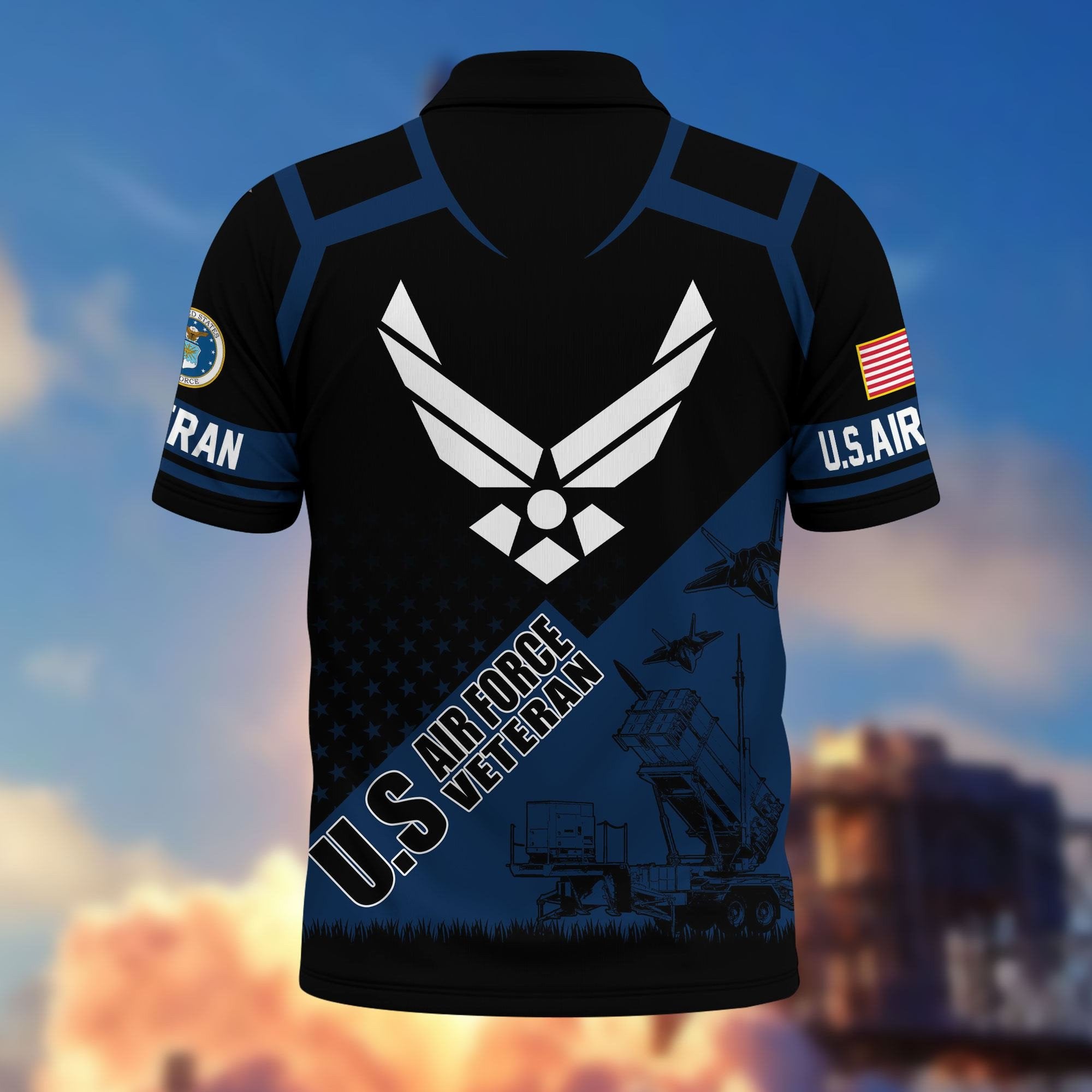Premium US Veterans Polo Shirt BPHN050311, Gifts For US Veterans, Gifts On Father's Day, Independence Day, Armed Forces Day, Veterans Day.