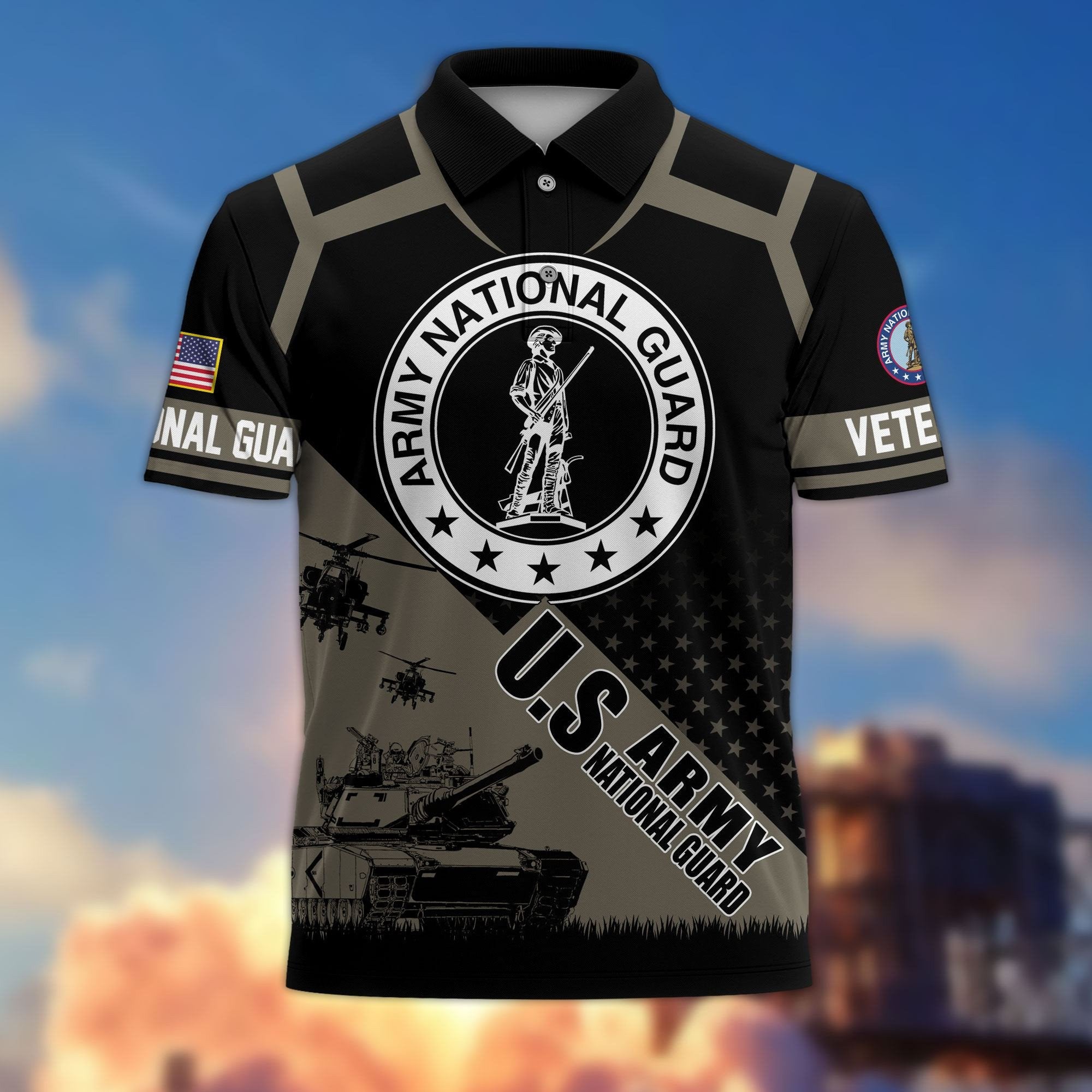Premium US Veterans Polo Shirt BPHN050311, Gifts For US Veterans, Gifts On Father's Day, Independence Day, Armed Forces Day, Veterans Day.
