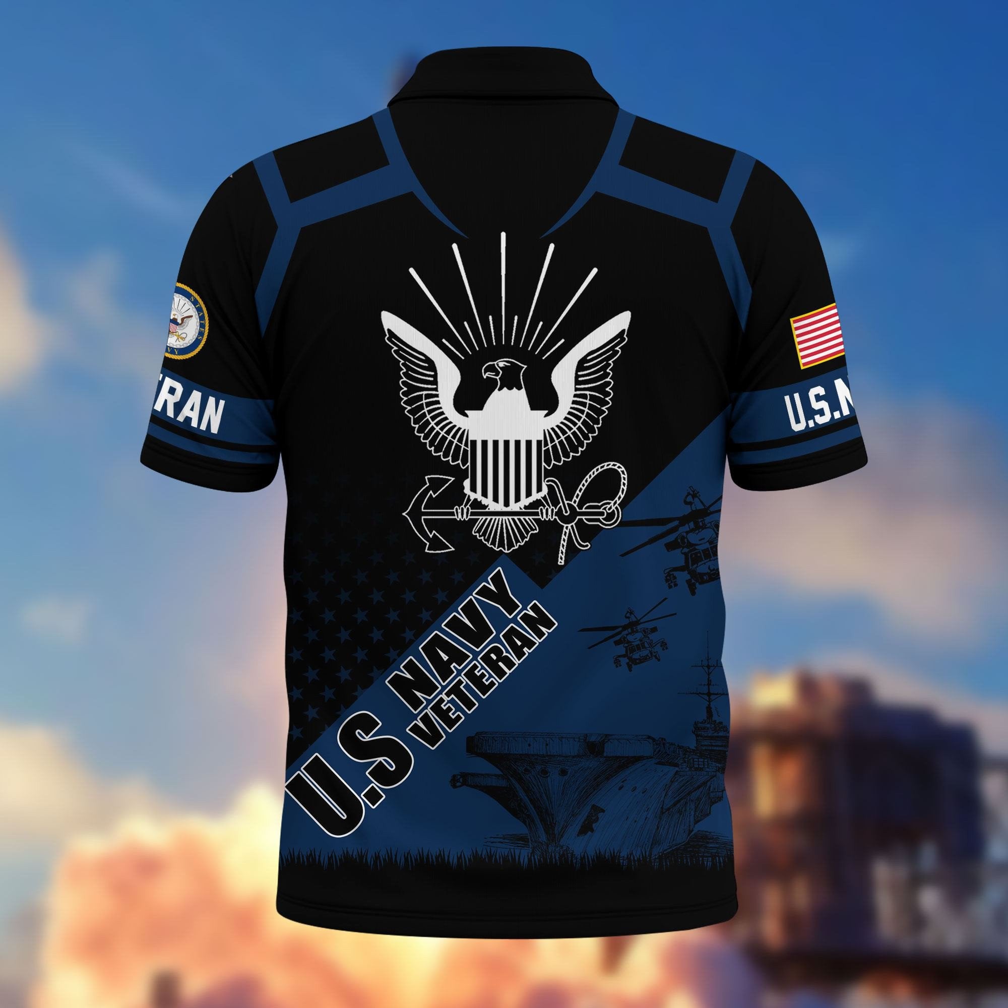 Premium US Veterans Polo Shirt BPHN050311, Gifts For US Veterans, Gifts On Father's Day, Independence Day, Armed Forces Day, Veterans Day.