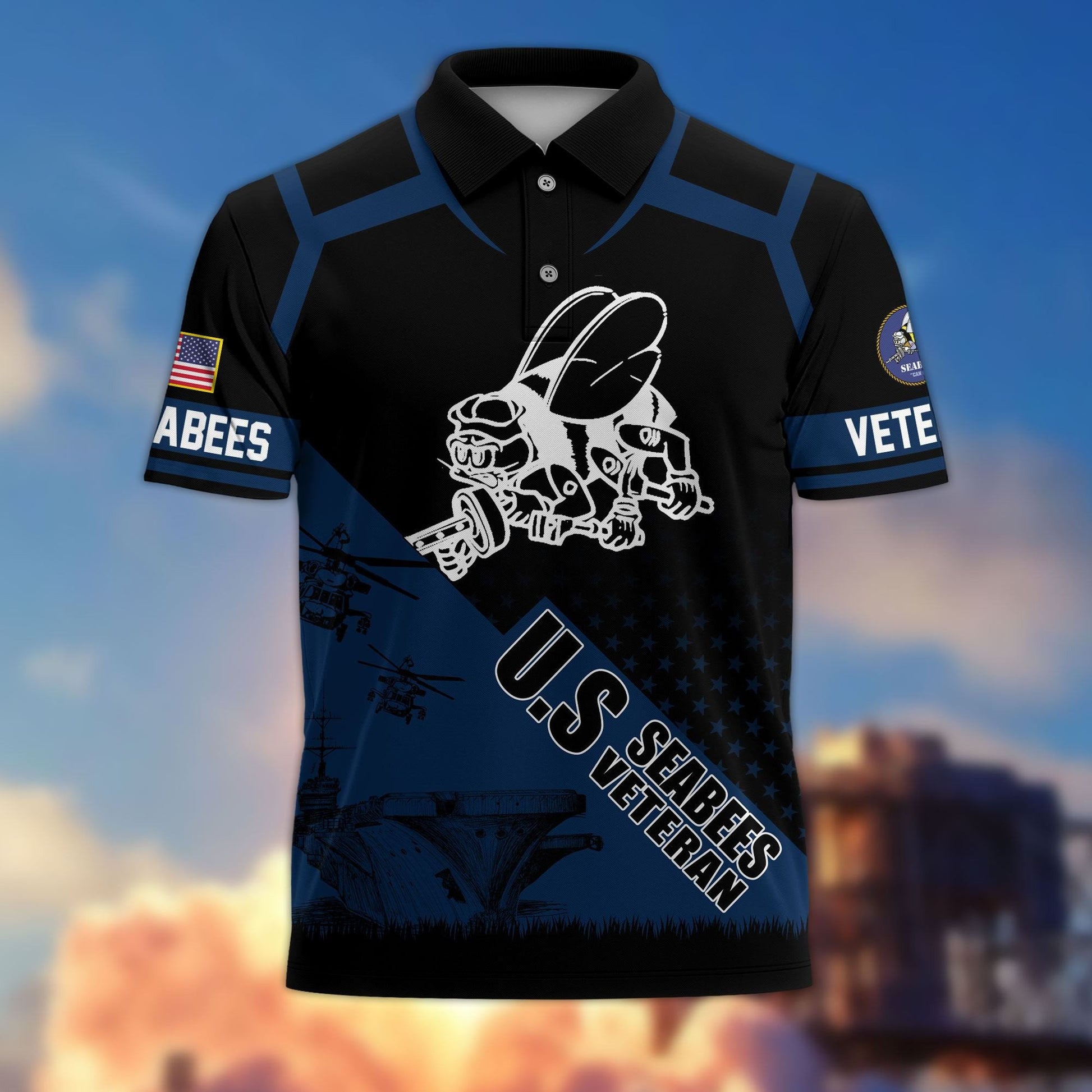 Premium US Veterans Polo Shirt BPHN050311, Gifts For US Veterans, Gifts On Father's Day, Independence Day, Armed Forces Day, Veterans Day.