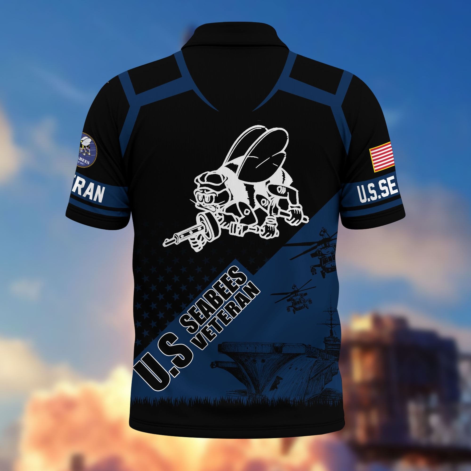 Premium US Veterans Polo Shirt BPHN050311, Gifts For US Veterans, Gifts On Father's Day, Independence Day, Armed Forces Day, Veterans Day.