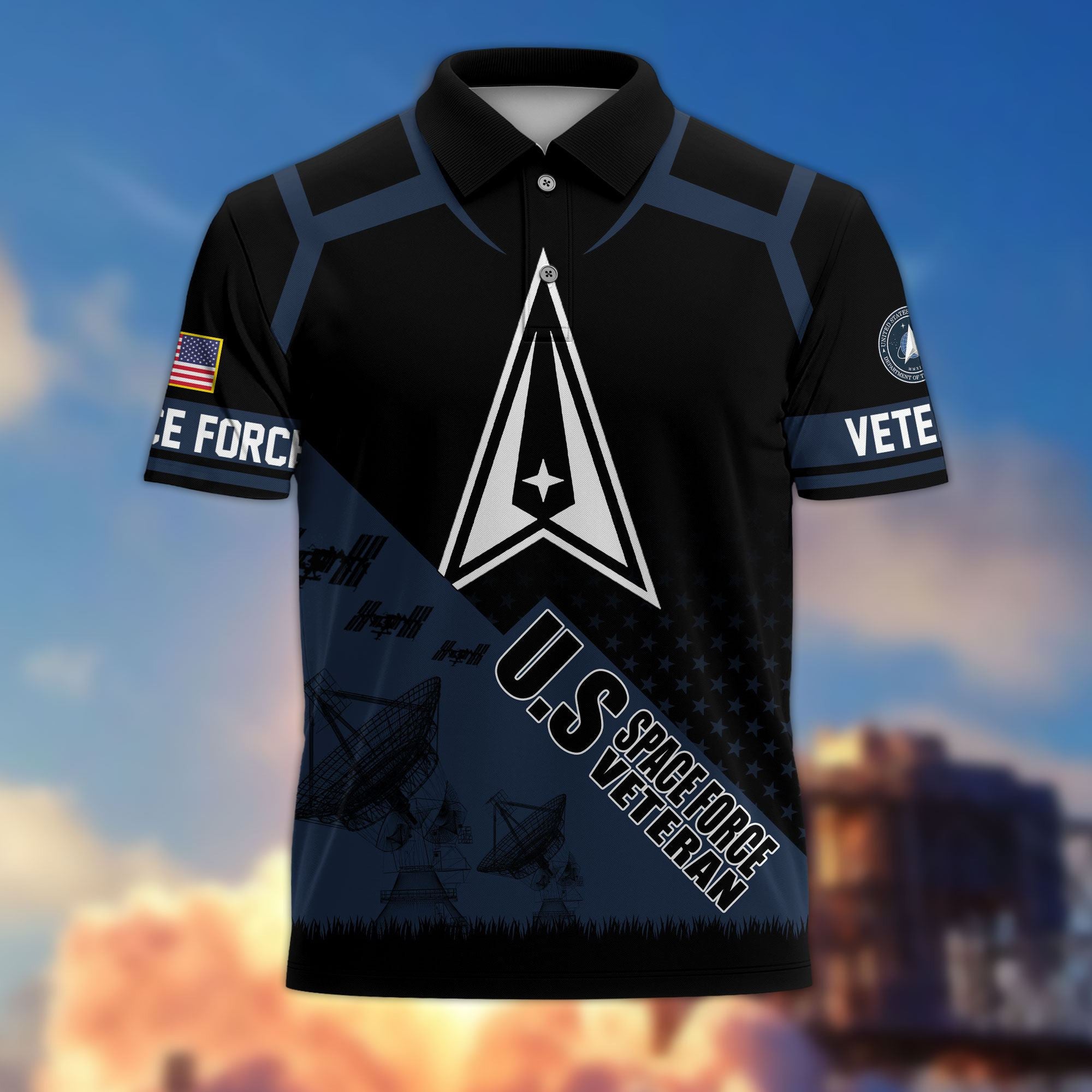 Premium US Veterans Polo Shirt BPHN050311, Gifts For US Veterans, Gifts On Father's Day, Independence Day, Armed Forces Day, Veterans Day.