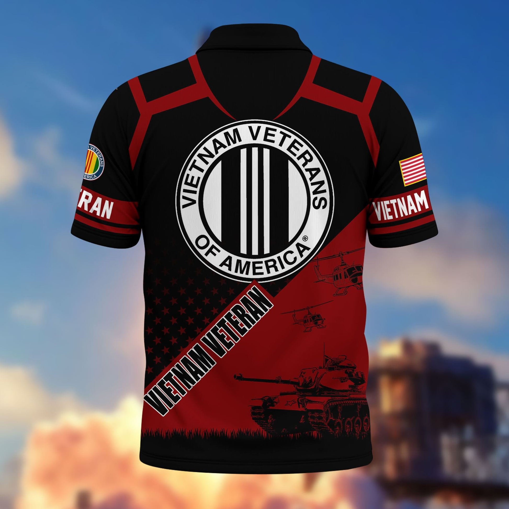 Premium US Veterans Polo Shirt BPHN050311, Gifts For US Veterans, Gifts On Father's Day, Independence Day, Armed Forces Day, Veterans Day.