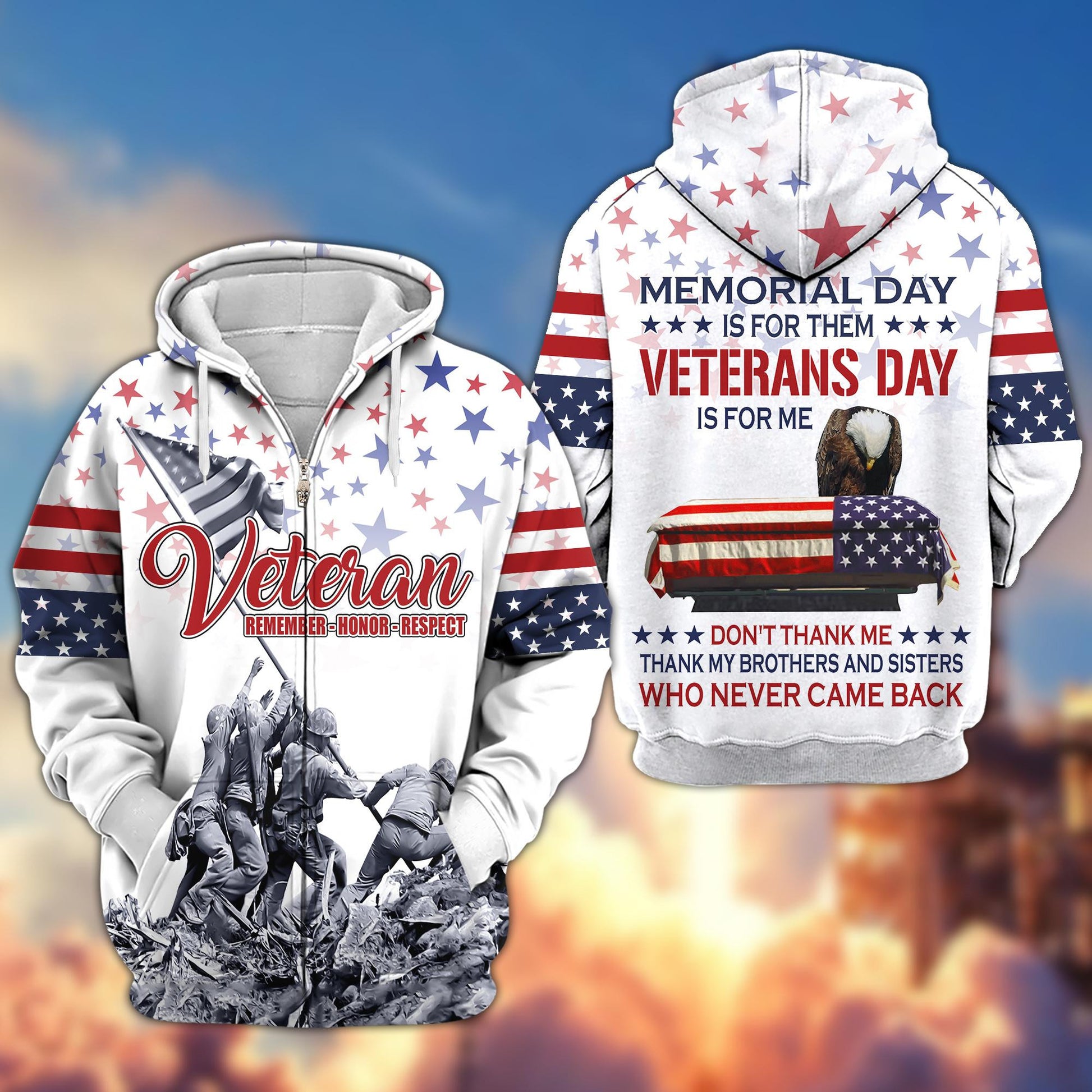 Premium US Veterans Collection BPVC060301, Memorial Day Is For Them Veterans Day Is For Me, Gifts For US Veterans, Best Gifts On Memorial Day, Father's Day, Independence Day, Armed Forces Day, Veterans Day.