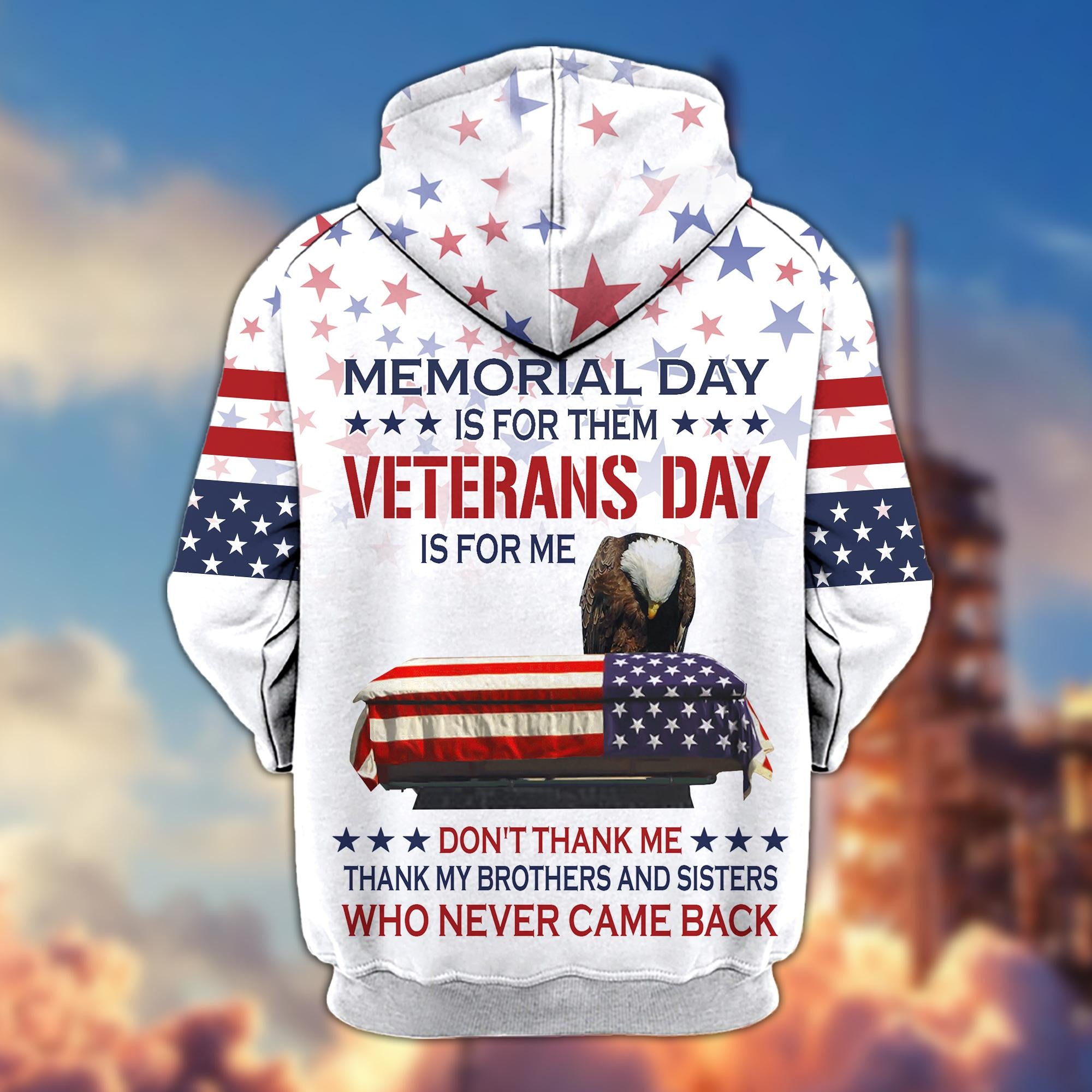 Premium US Veterans Collection BPVC060301, Memorial Day Is For Them Veterans Day Is For Me, Gifts For US Veterans, Best Gifts On Memorial Day, Father's Day, Independence Day, Armed Forces Day, Veterans Day.