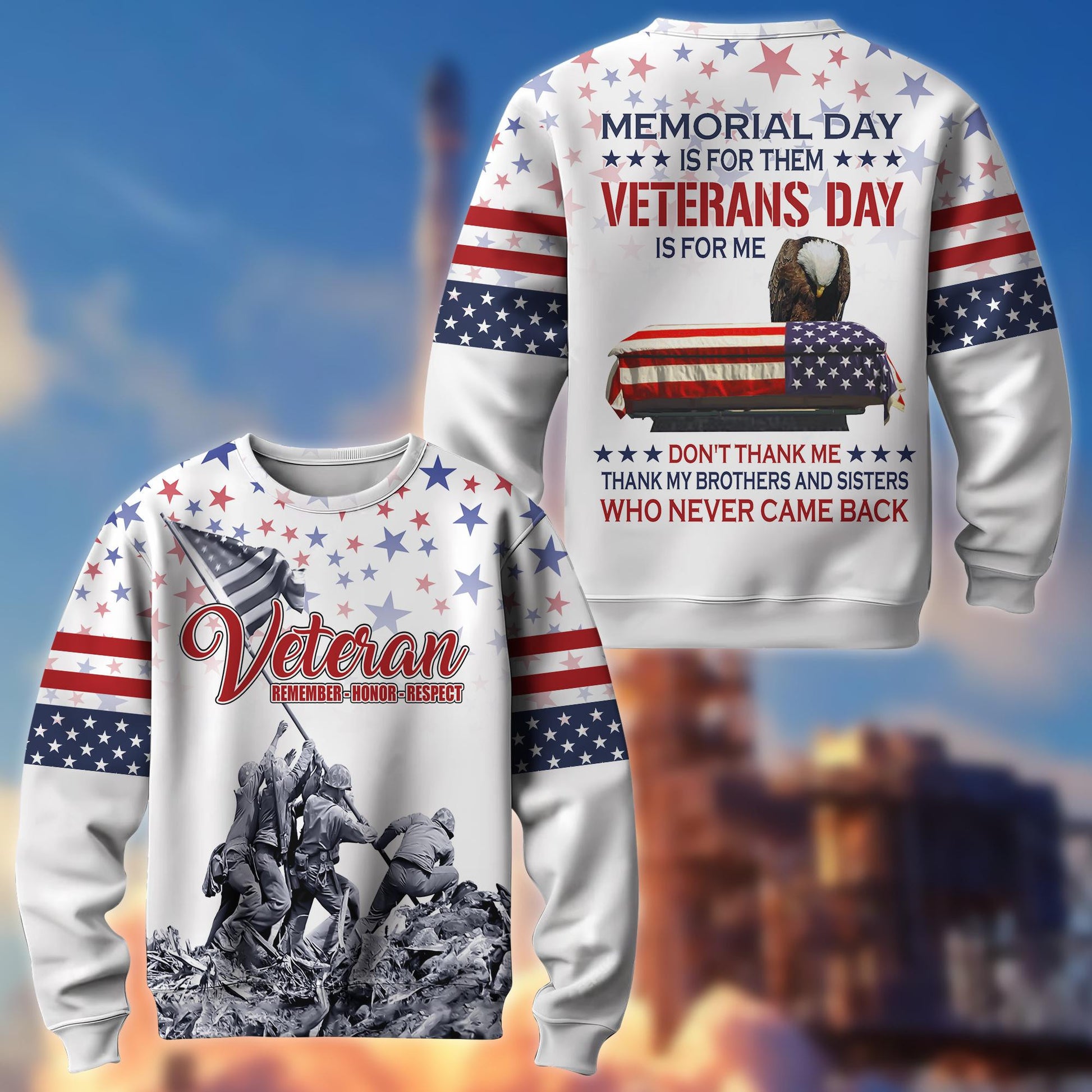 Premium US Veterans Collection BPVC060301, Memorial Day Is For Them Veterans Day Is For Me, Gifts For US Veterans, Best Gifts On Memorial Day, Father's Day, Independence Day, Armed Forces Day, Veterans Day.