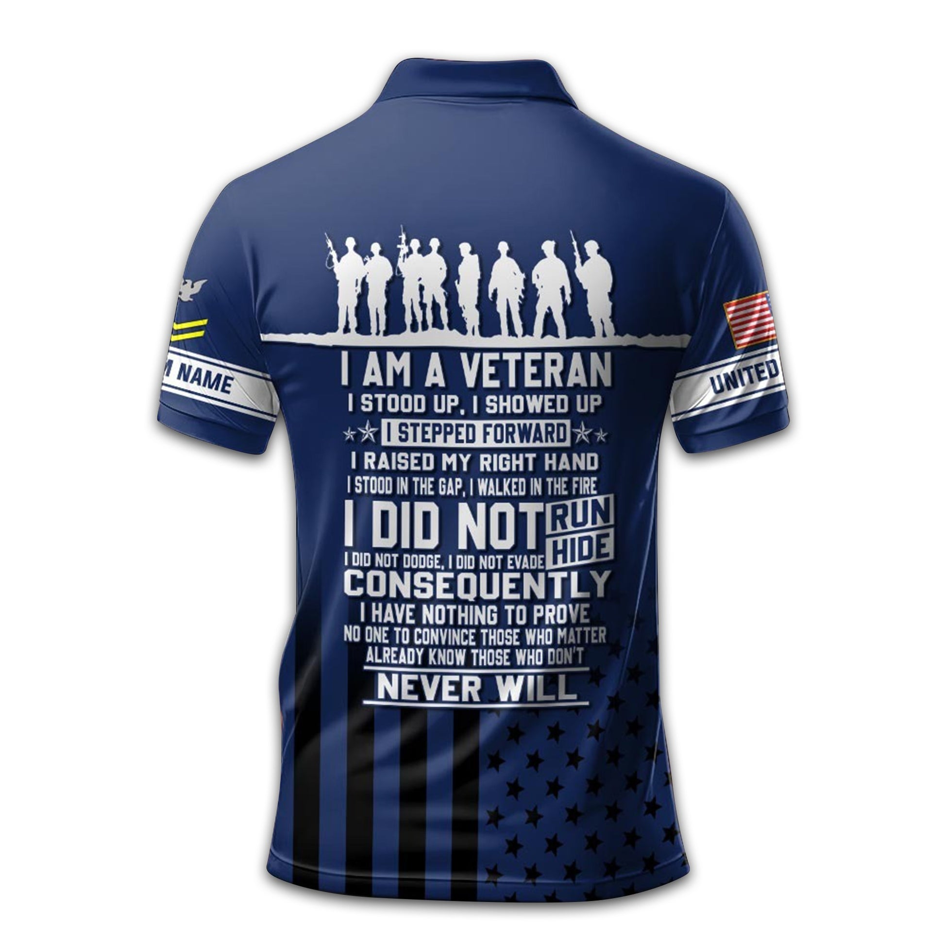 Premium US Navy Polo Shirt VPVC213207, Custom Name, Rank Gifts For Navy Veteran, Best Gifts On Father's Day, Armed Forces Day, Independence Day, Veterans Day.