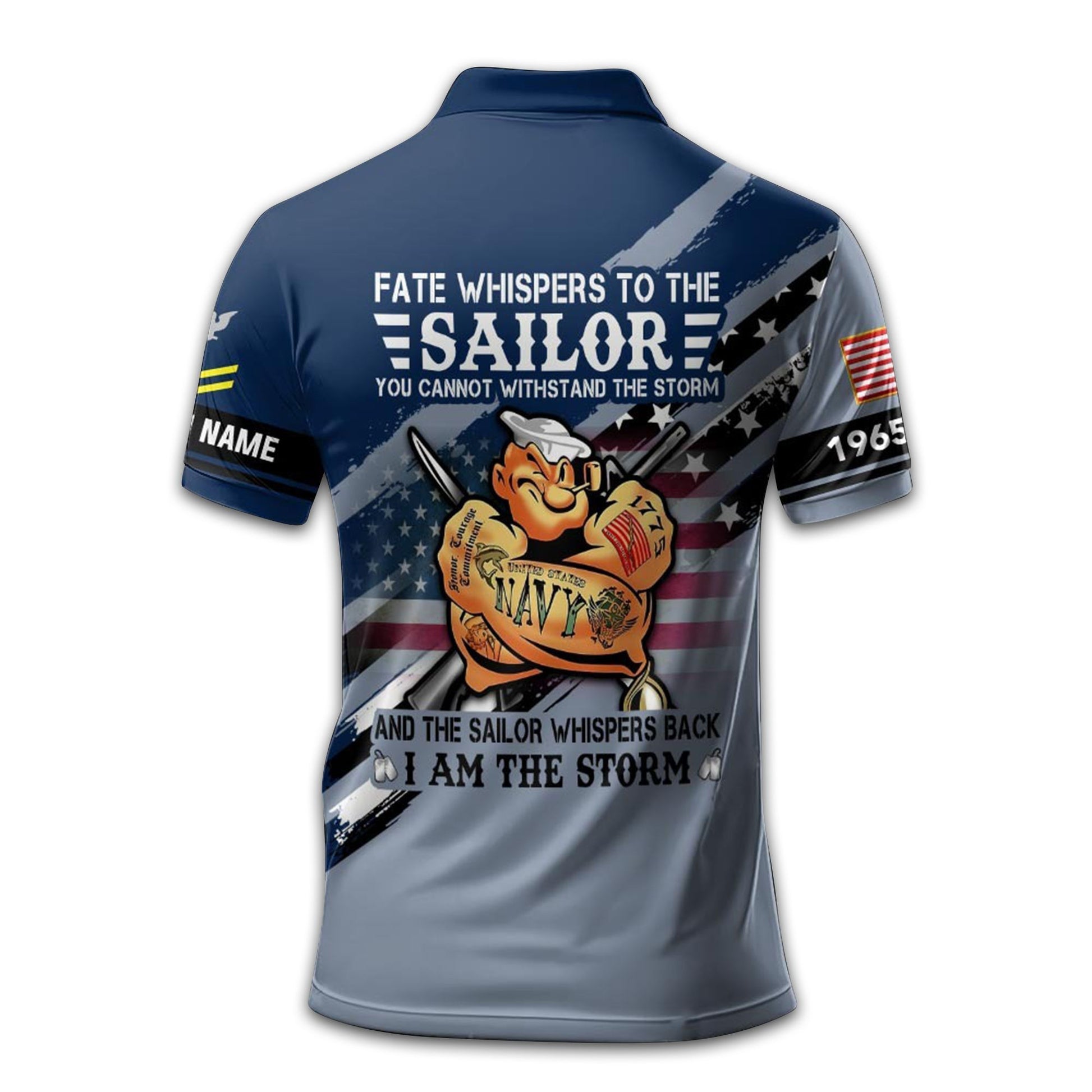 Premium Custom US Navy Polo Shirt VPVC213302, Gifts For Navy Veteran, Best Gifts On Father's Day, Armed Forces Day, Independence Day, Veterans Day.