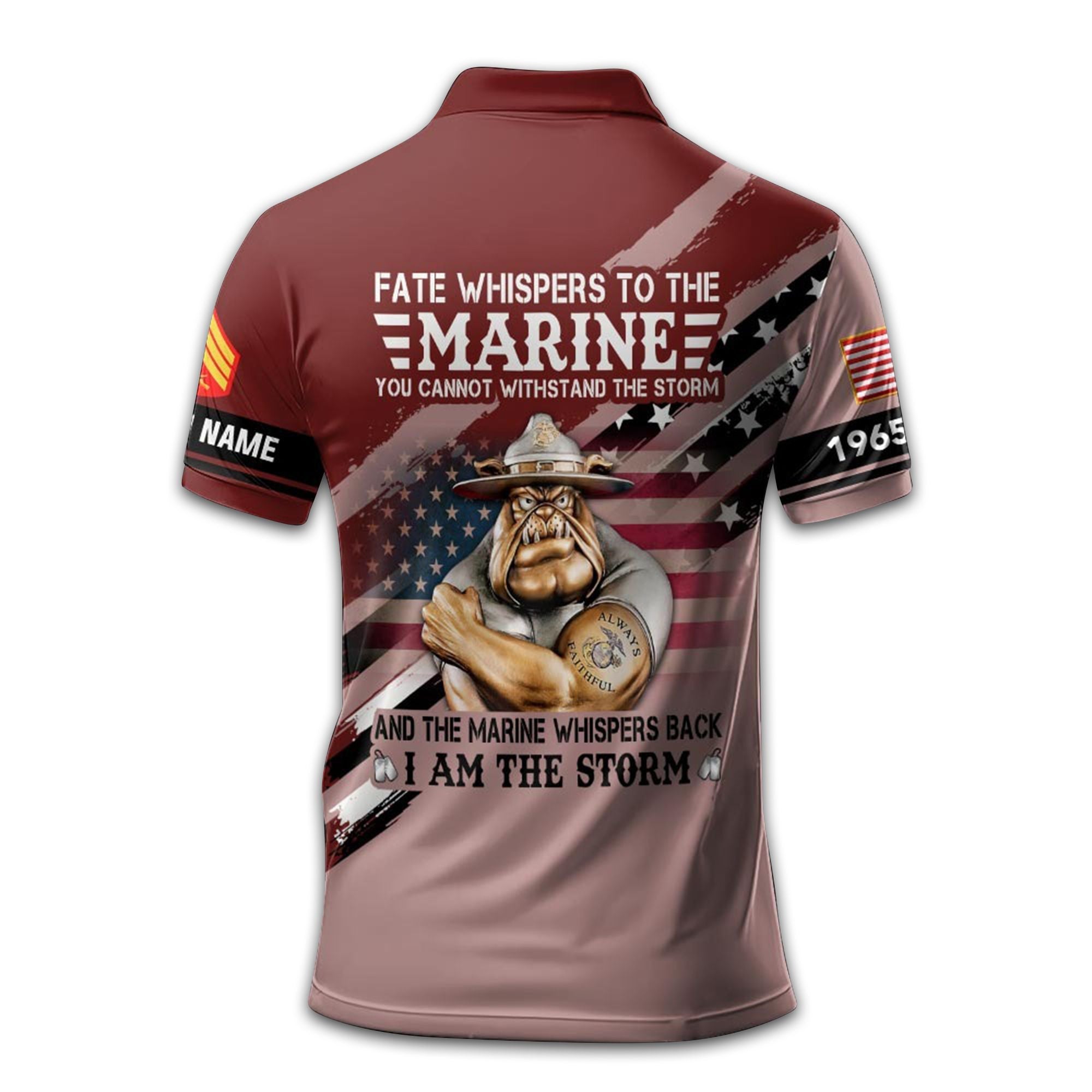 Premium Custom USMC Polo Shirt VPVC213303, Gifts For Marine Veteran, Best Gifts On Father's Day, Armed Forces Day, Independence Day, Veterans Day.