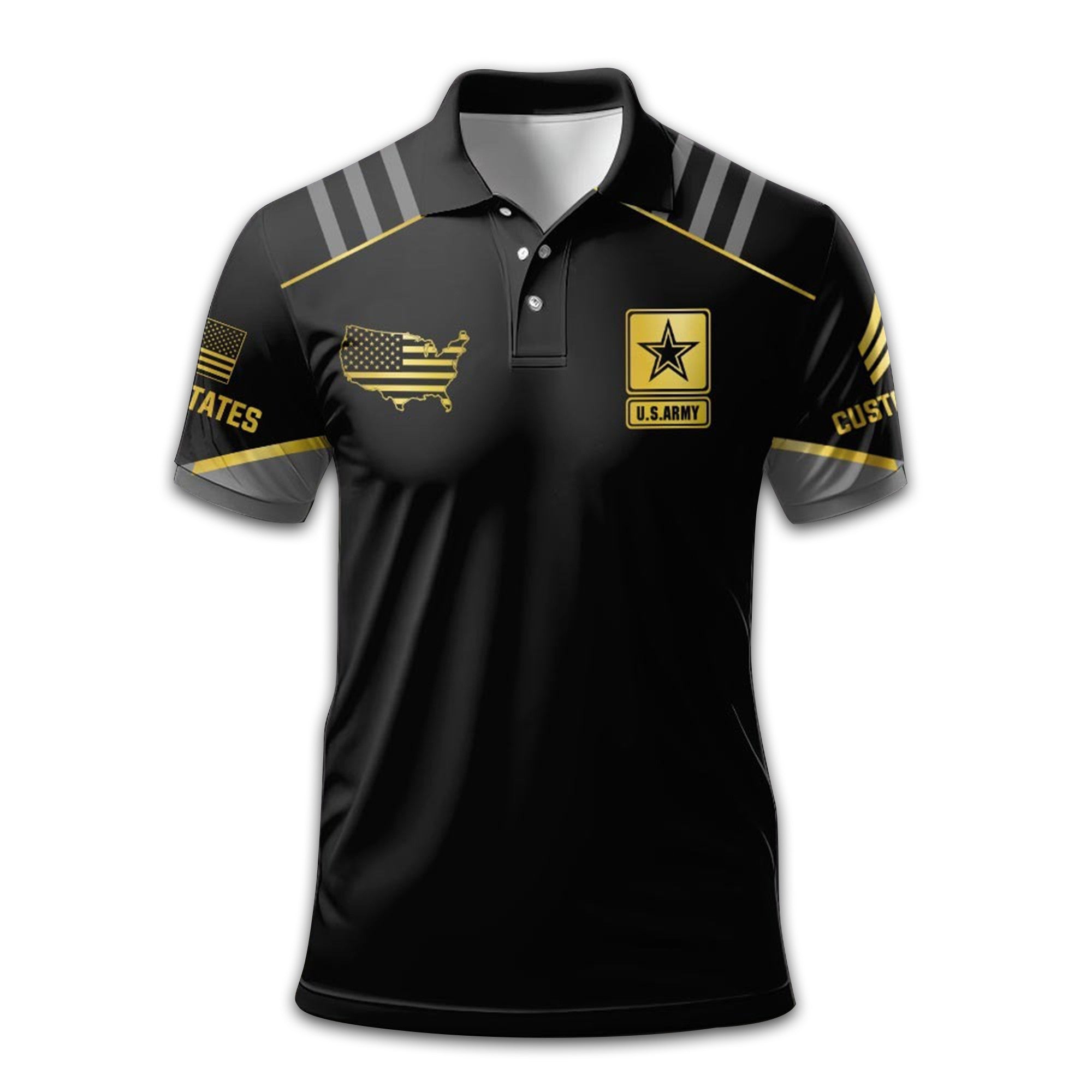 Unique Custom Name, Rank US Army Polo Shirt VPVC213306, Gifts For Army Veteran, Gifts For Dad, For Husband, Best Gifts On Father's Day, Independence Day, Veterans Day.