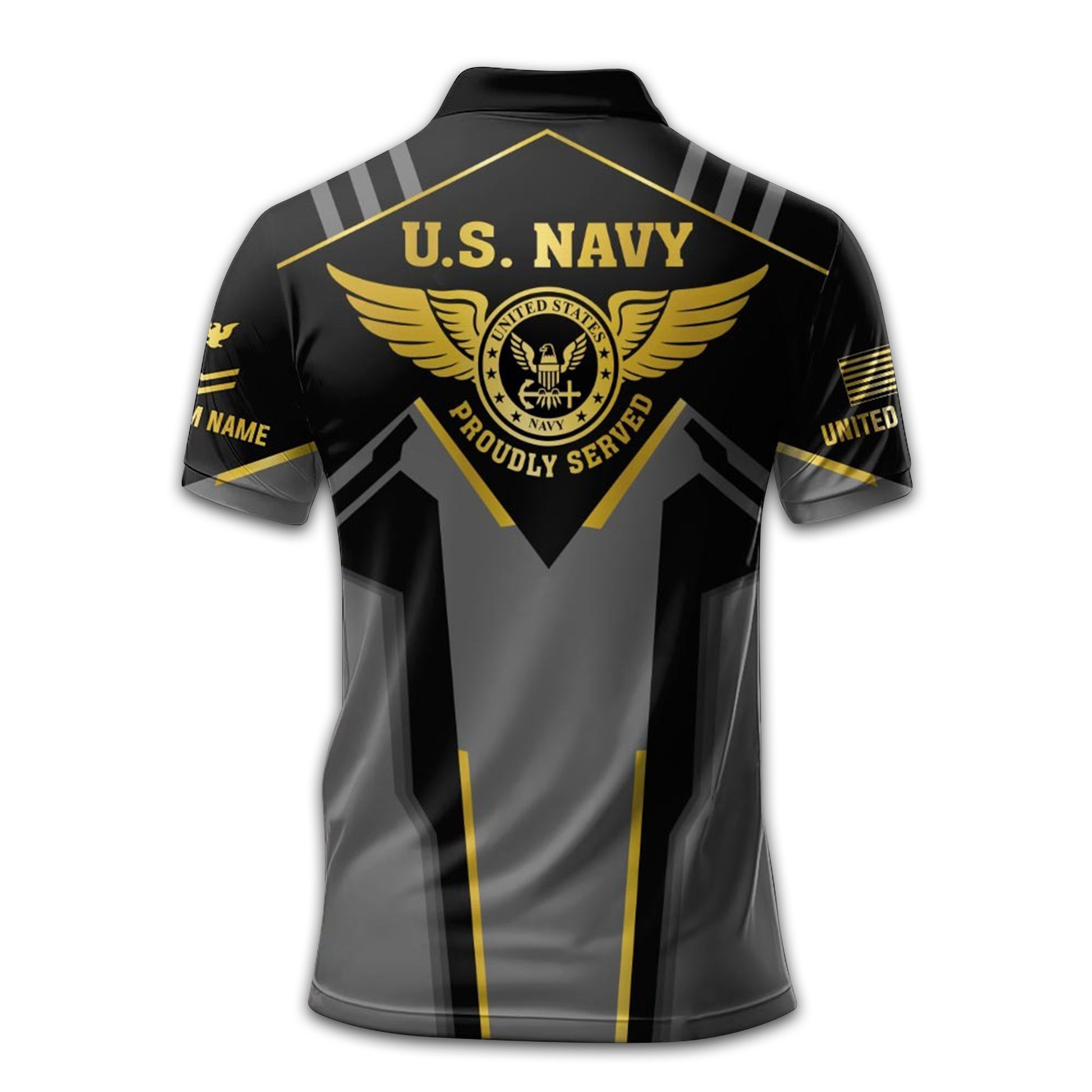 Unique Custom Name, Rank US Navy Polo Shirt VPVC213307, Gifts For Navy Veteran, Gifts For Dad, For Husband, Best Gifts On Father's Day, Independence Day, Veterans Day.